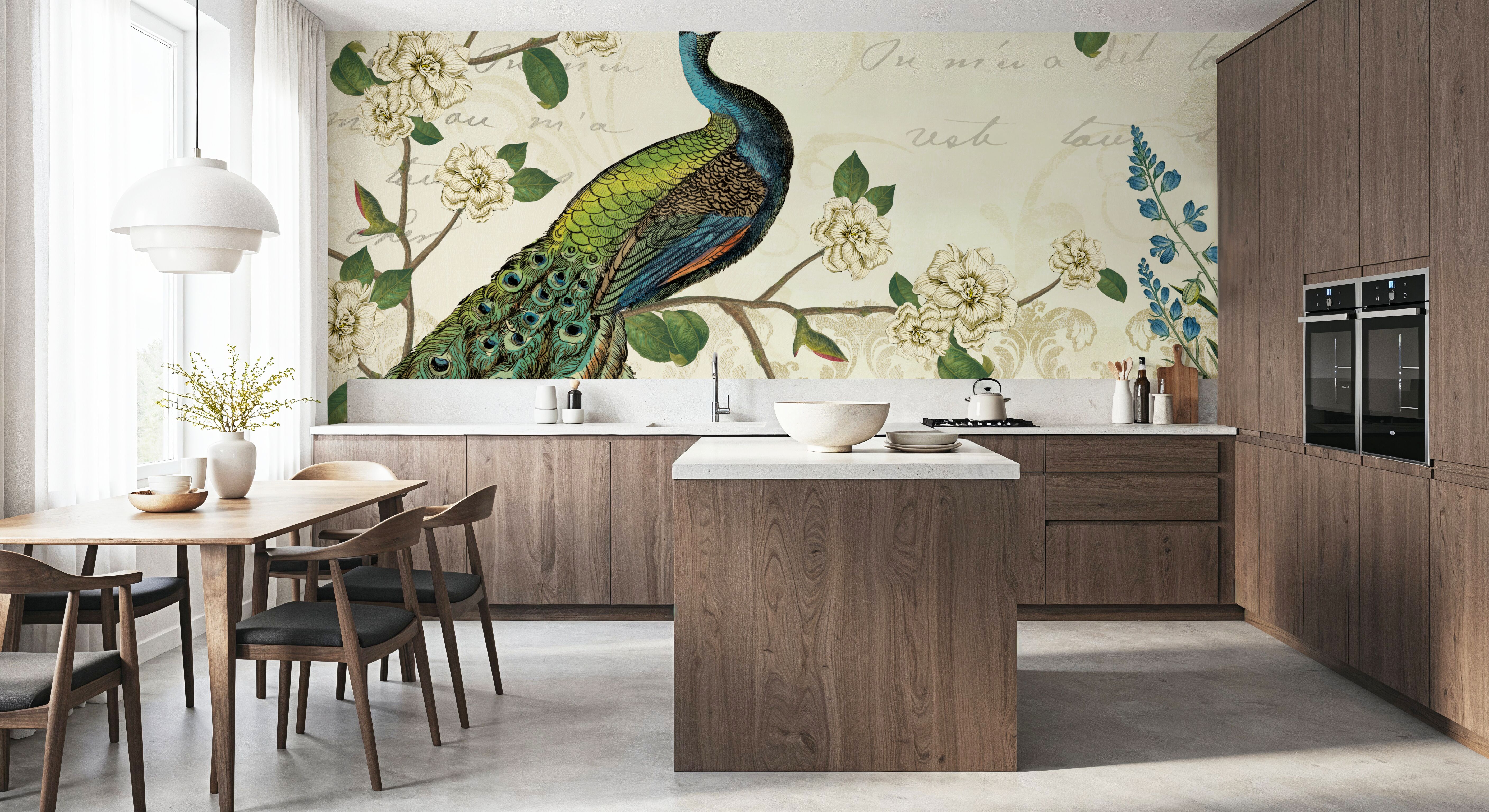 Peacock Arbor I, Wallpaper