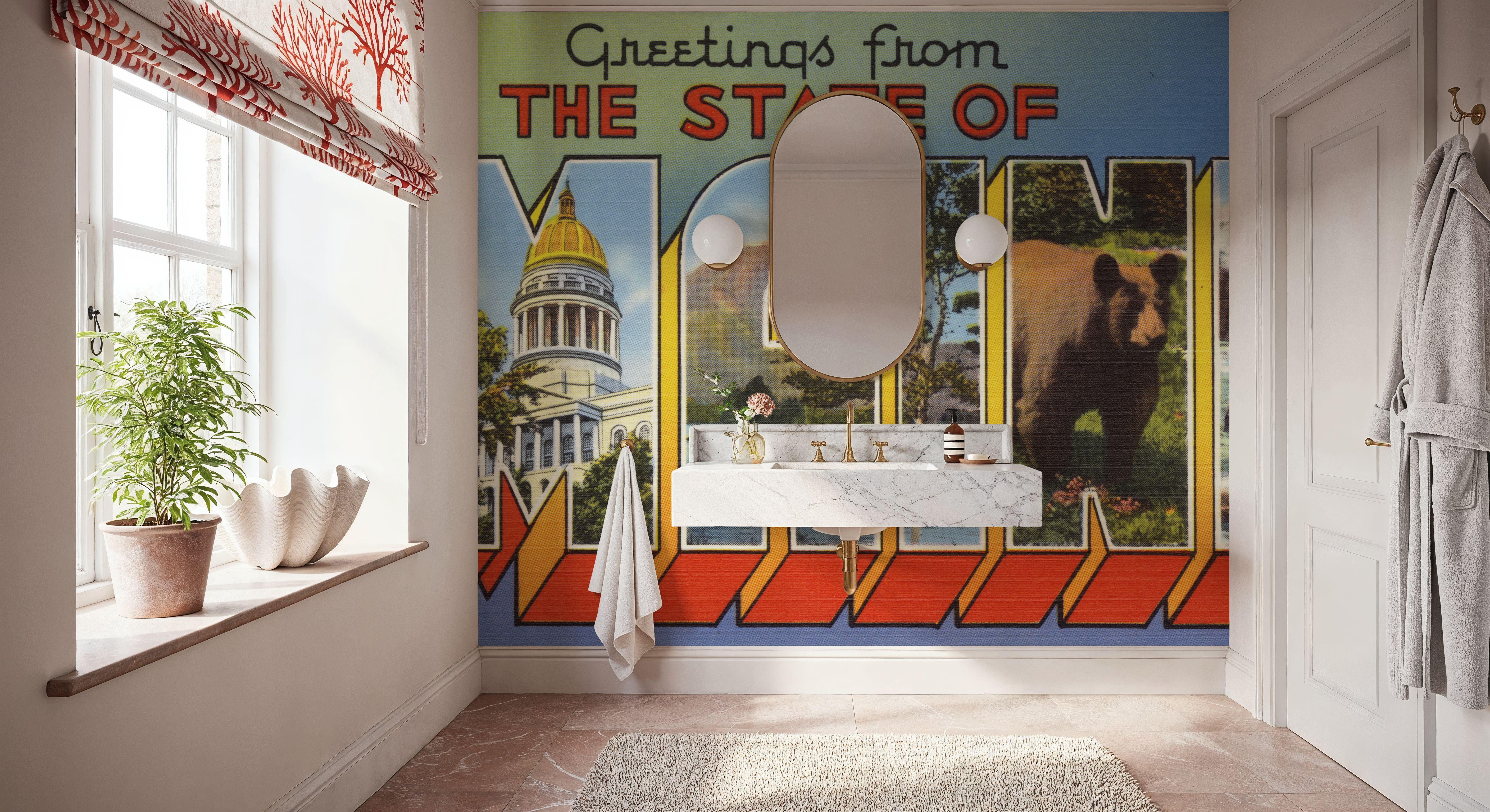 Greetings from Maine - Screenprint Postcard