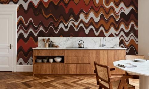 Earthy Color Zig Zag Pattern