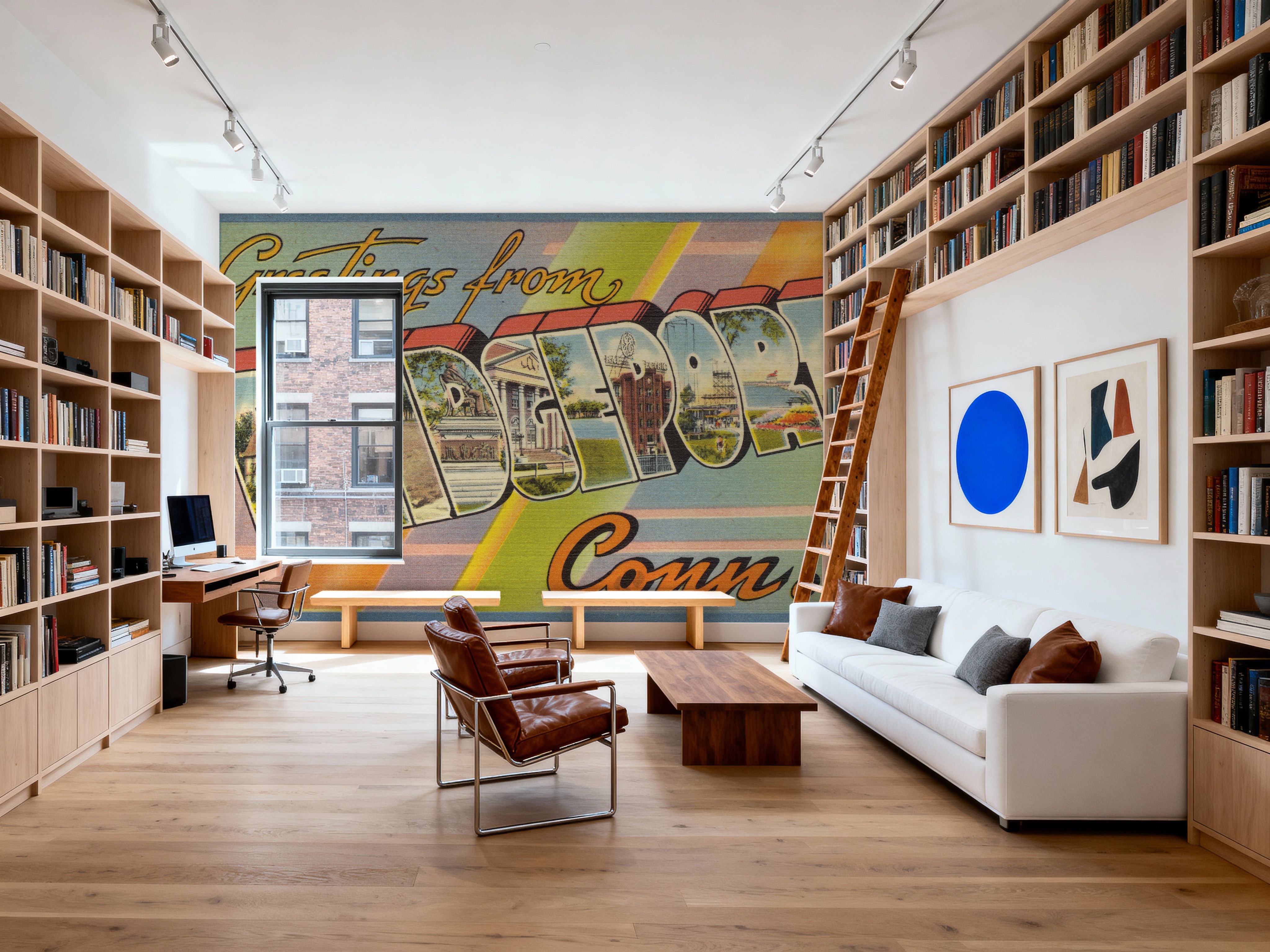 Greetings from Bridgeport - Screenprint Postcard