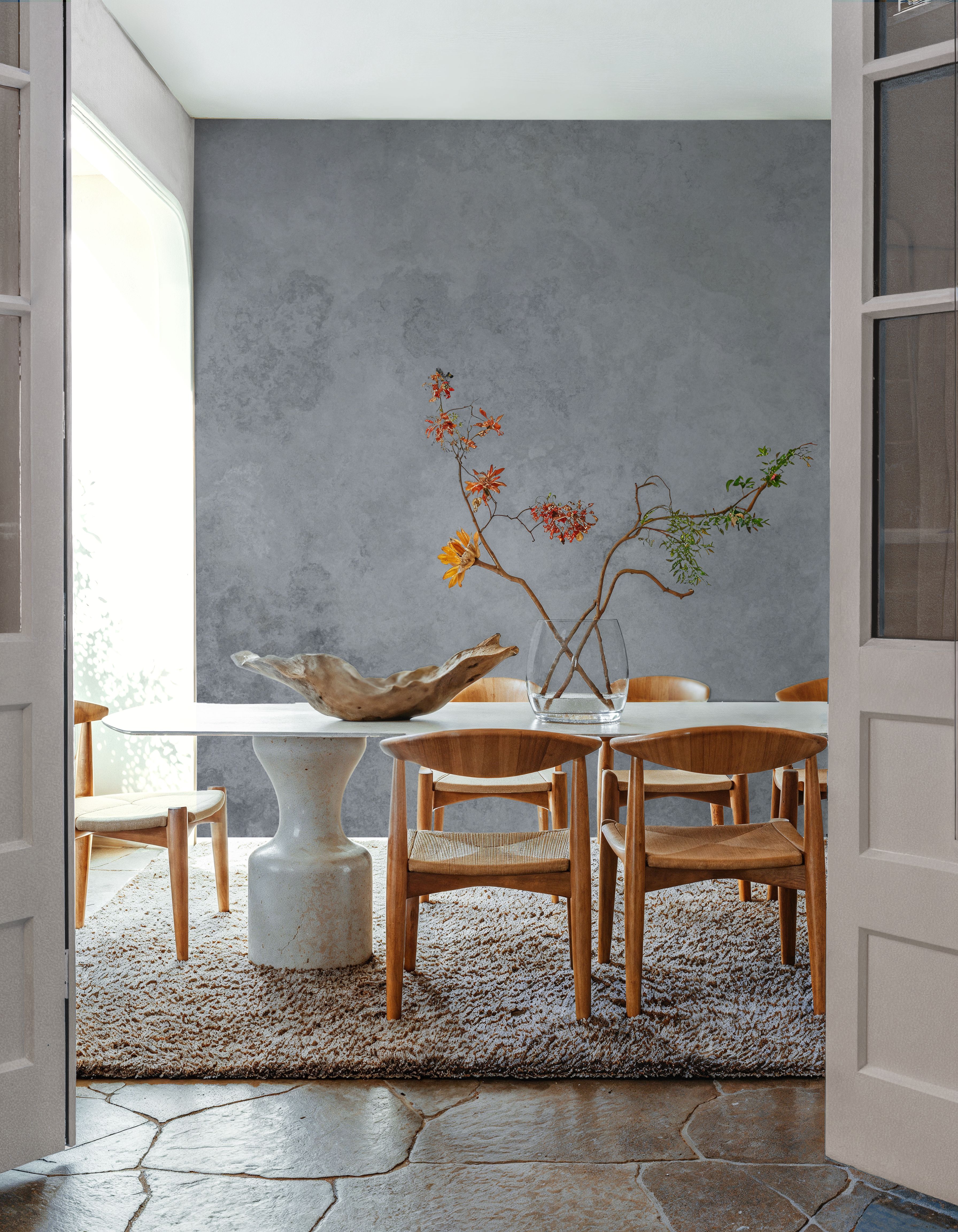 Subtle Plaster Wall, Grey