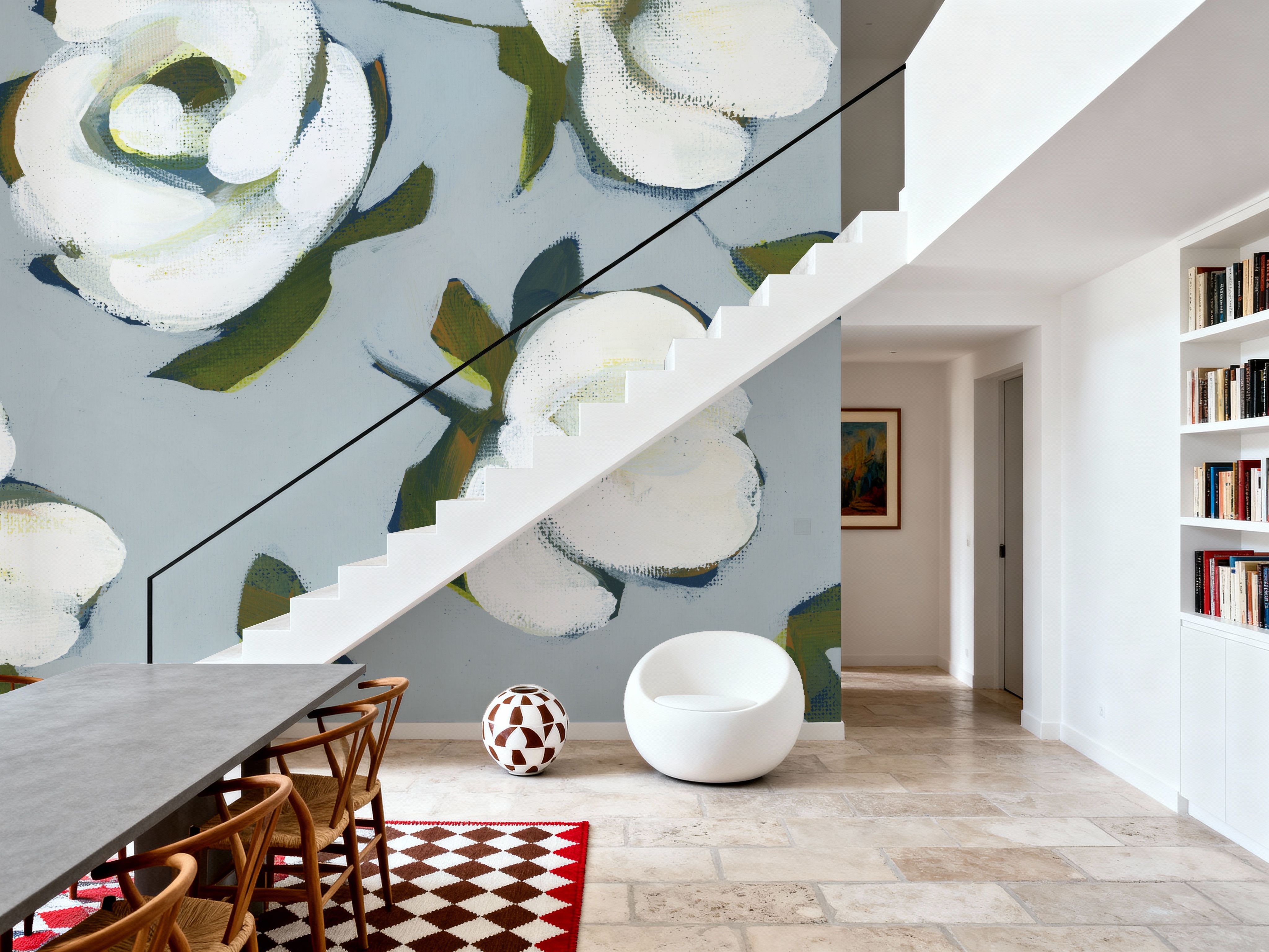 Garden Blue II, Tapeten