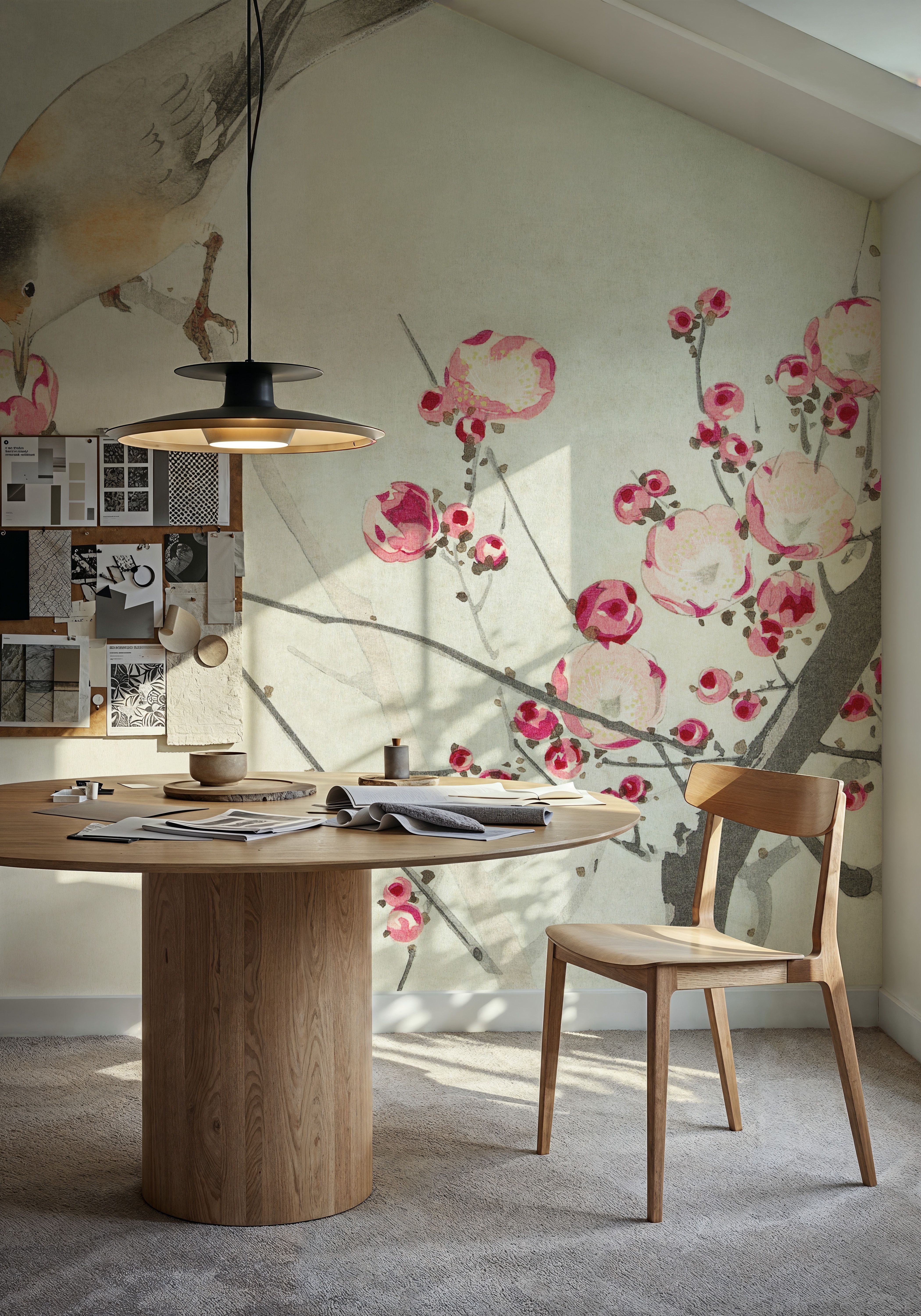 Songbird on Blossom Branch