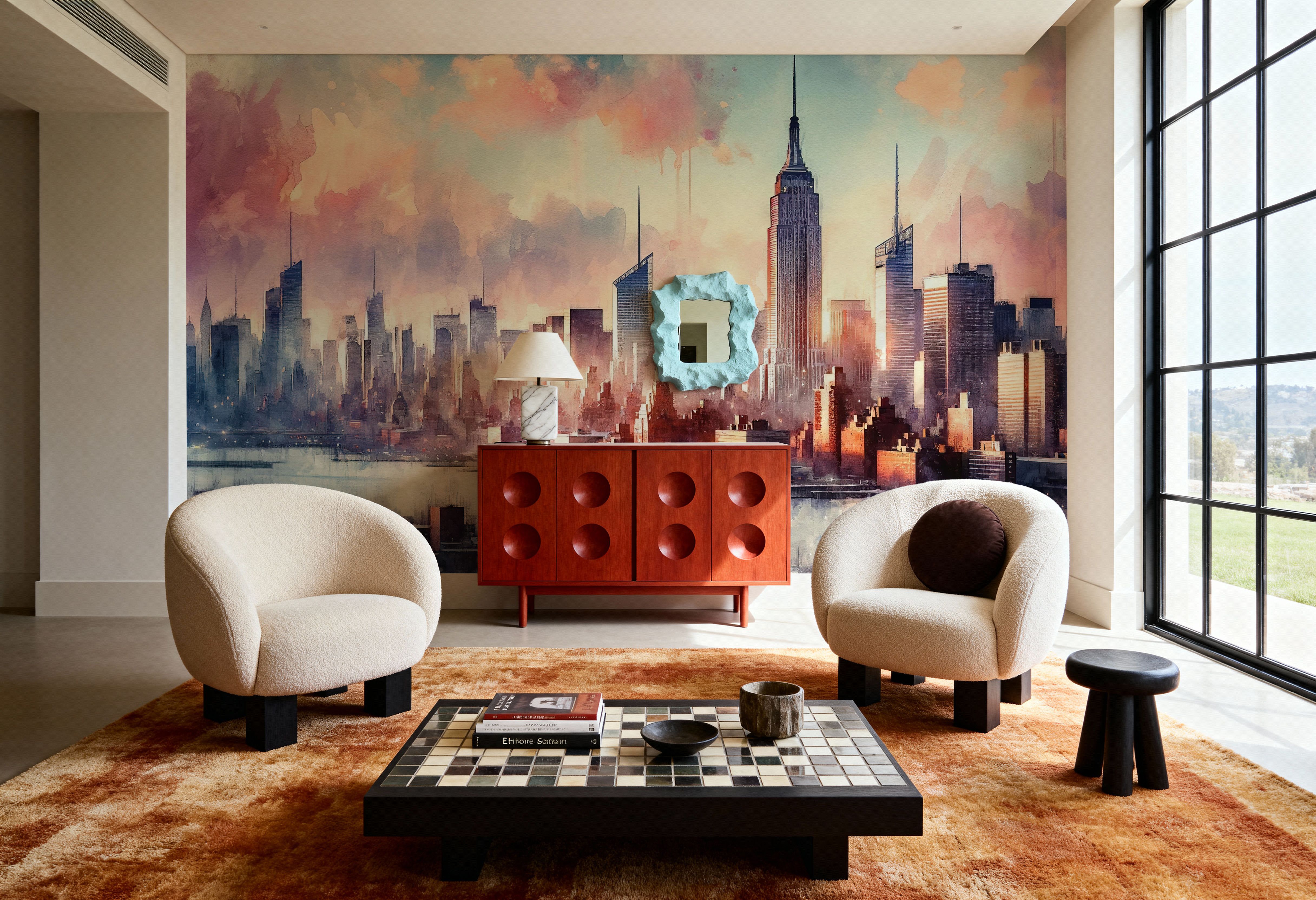 Sunset Hues Over NYC, Wallpaper