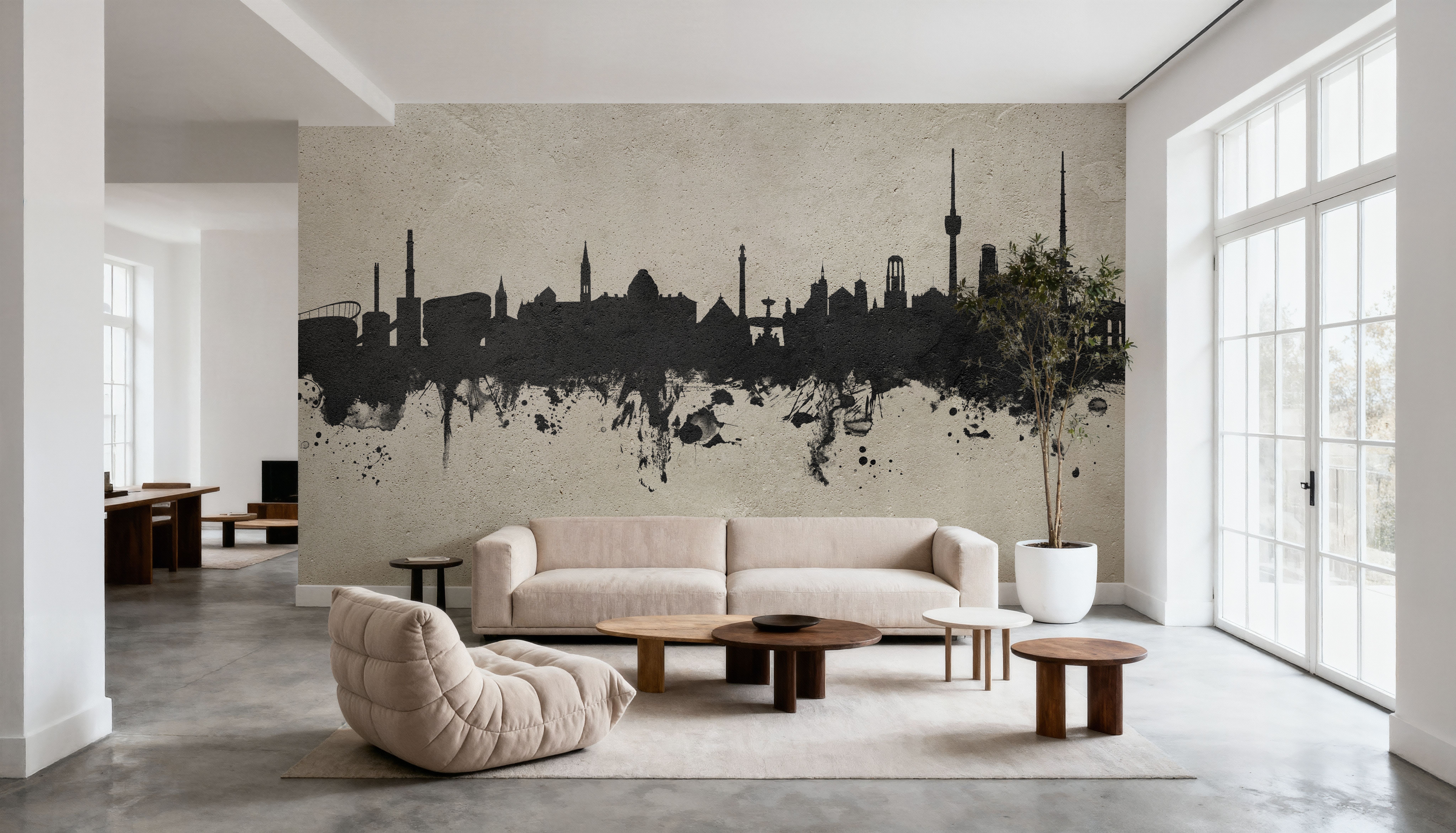 Stuttgart Germany Skyline Concrete