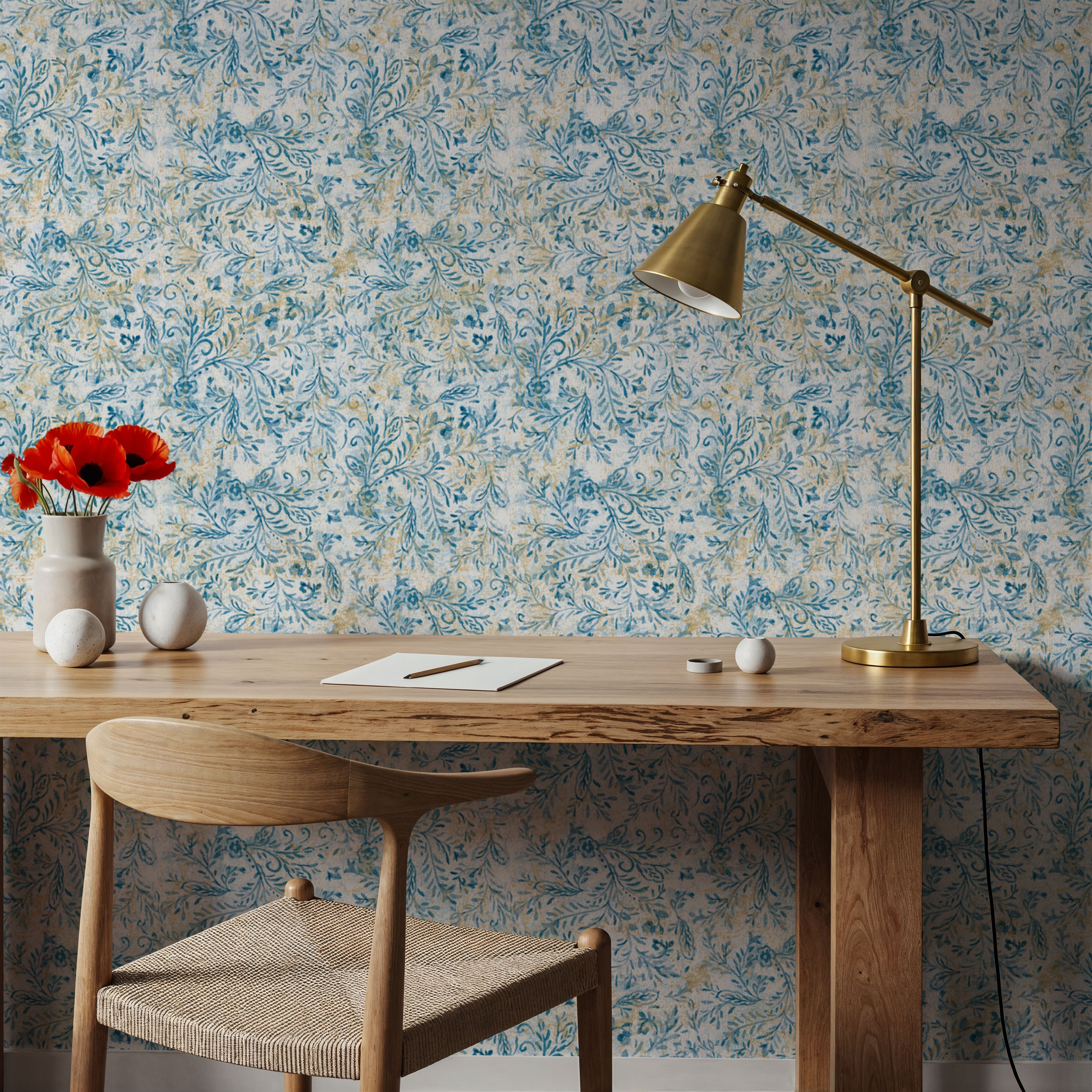 Rustic Flowers Blue
