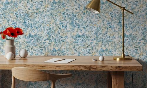 Rustic Flowers Blue