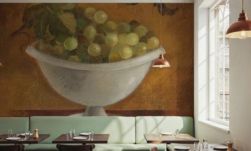 Grapes in Old Bowl