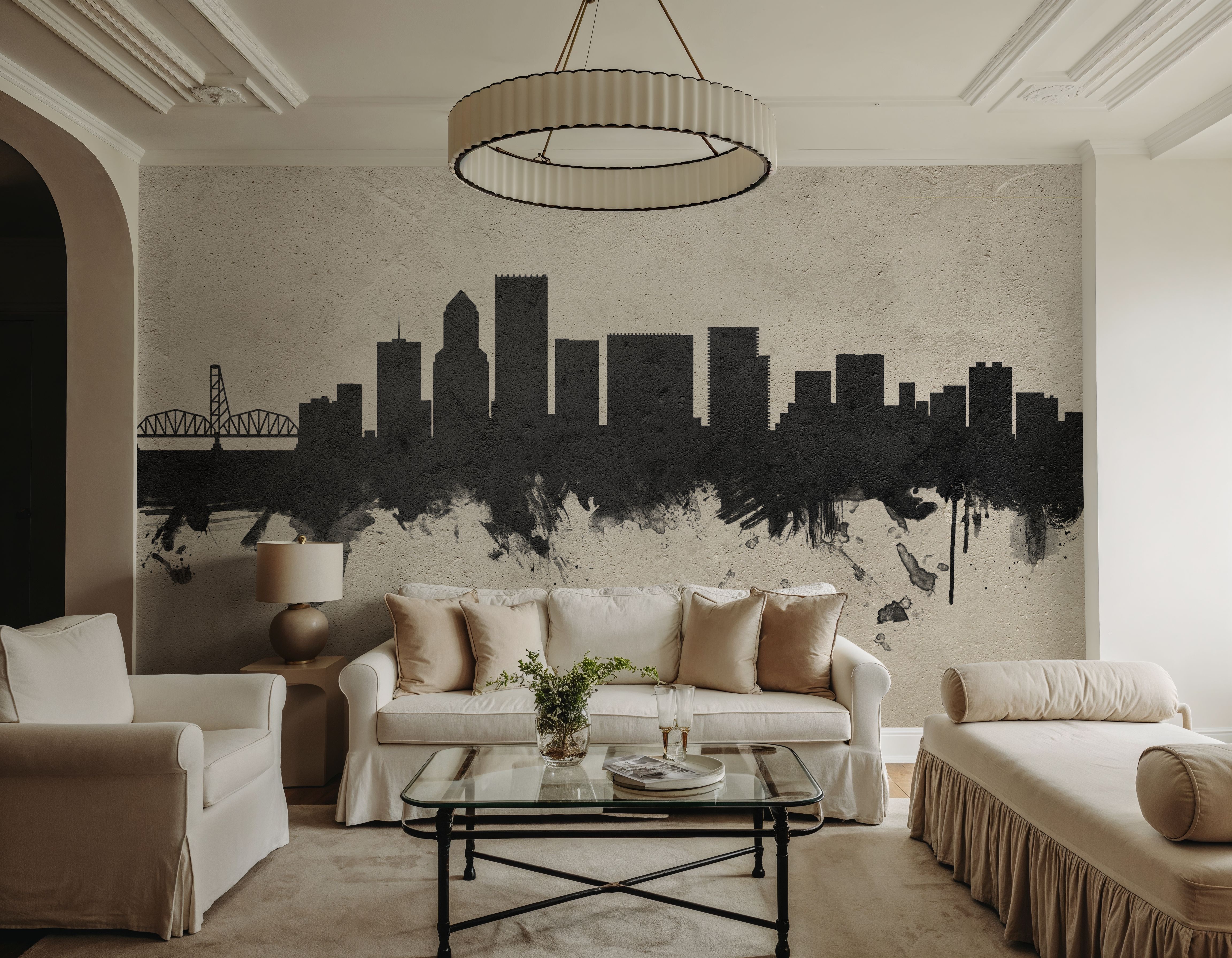 Portland Oregon Skyline Concrete, Wallpaper