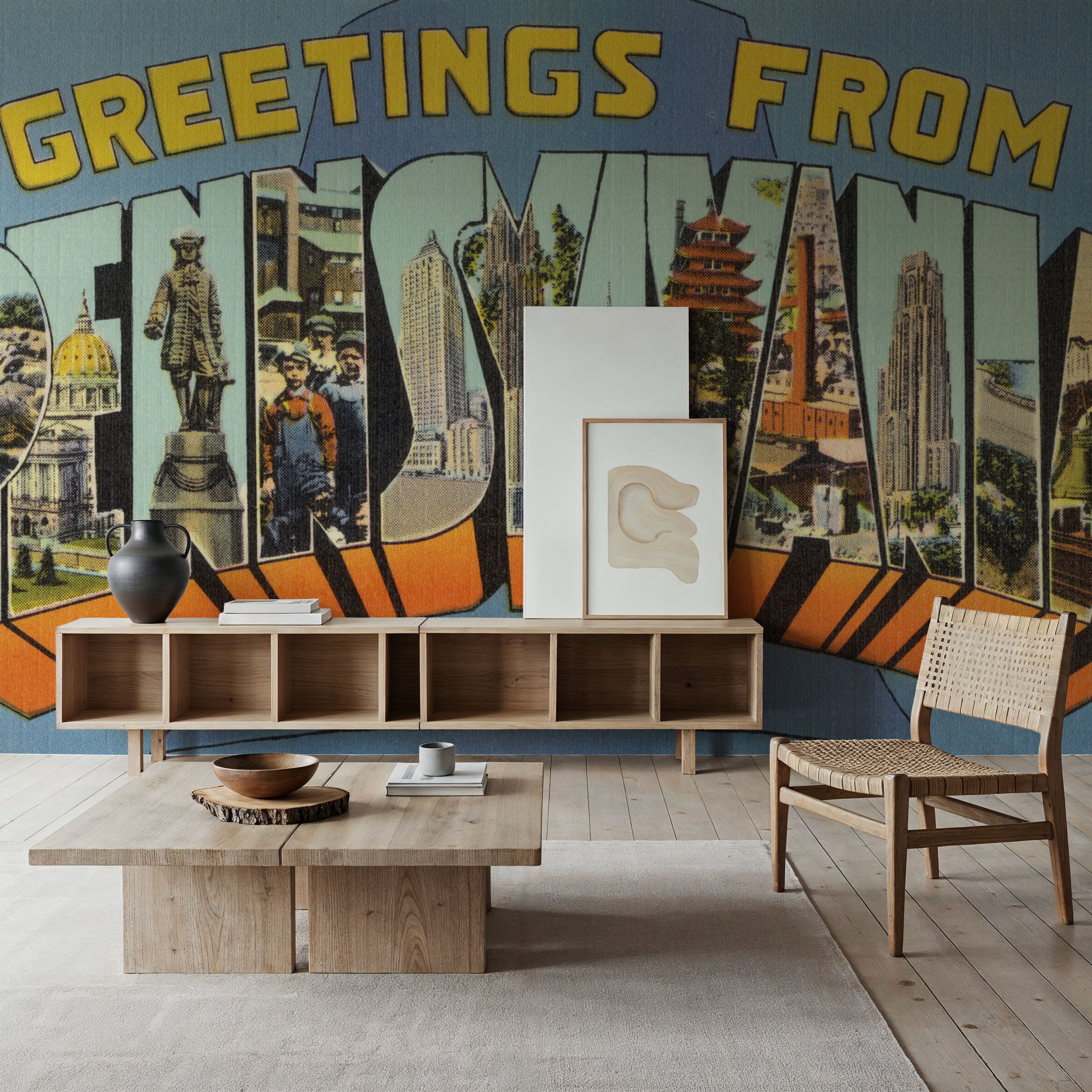 Greetings from Pennsylvania - Screenprint Postcard