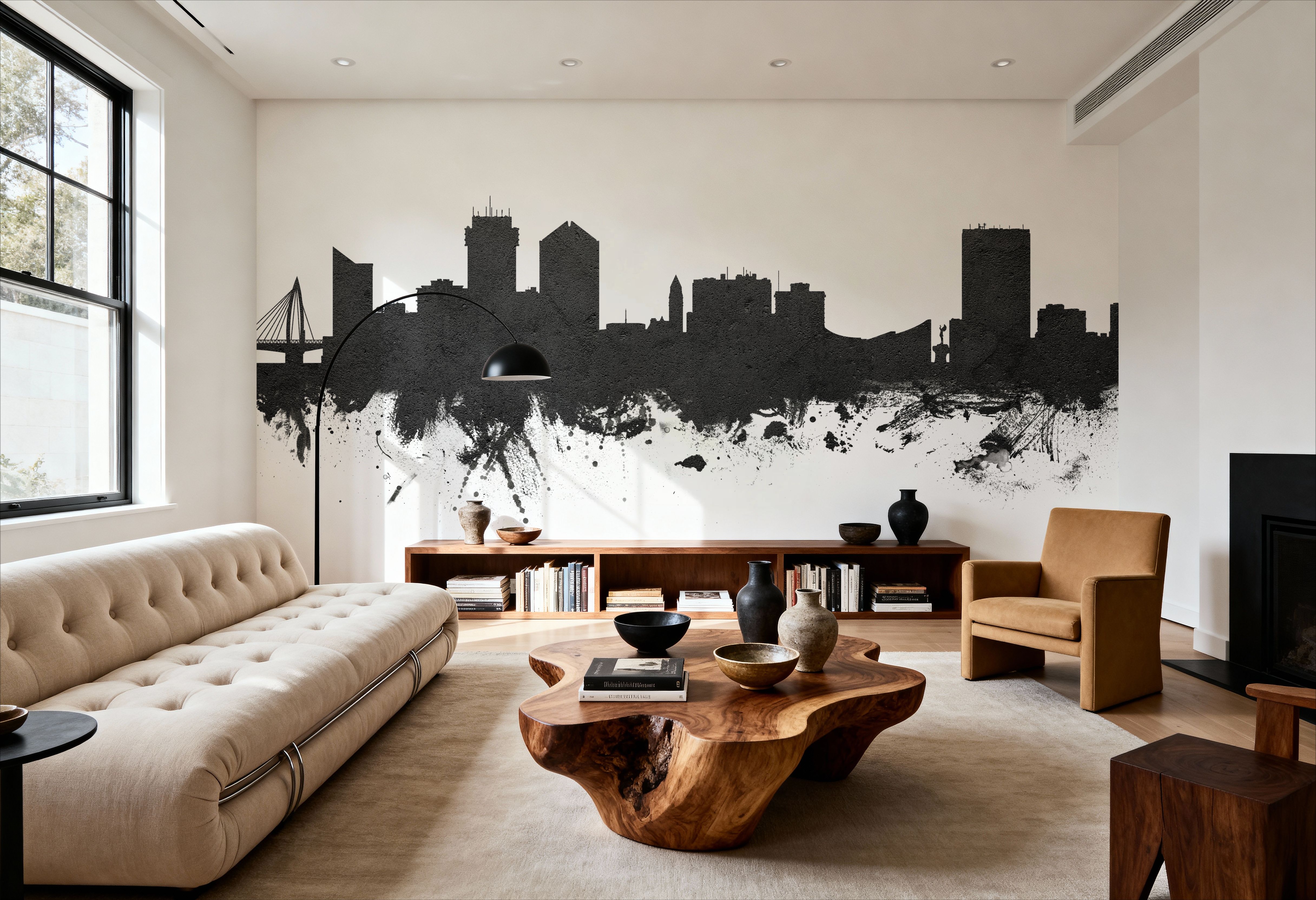 Wichita Kansas Skyline Black & White