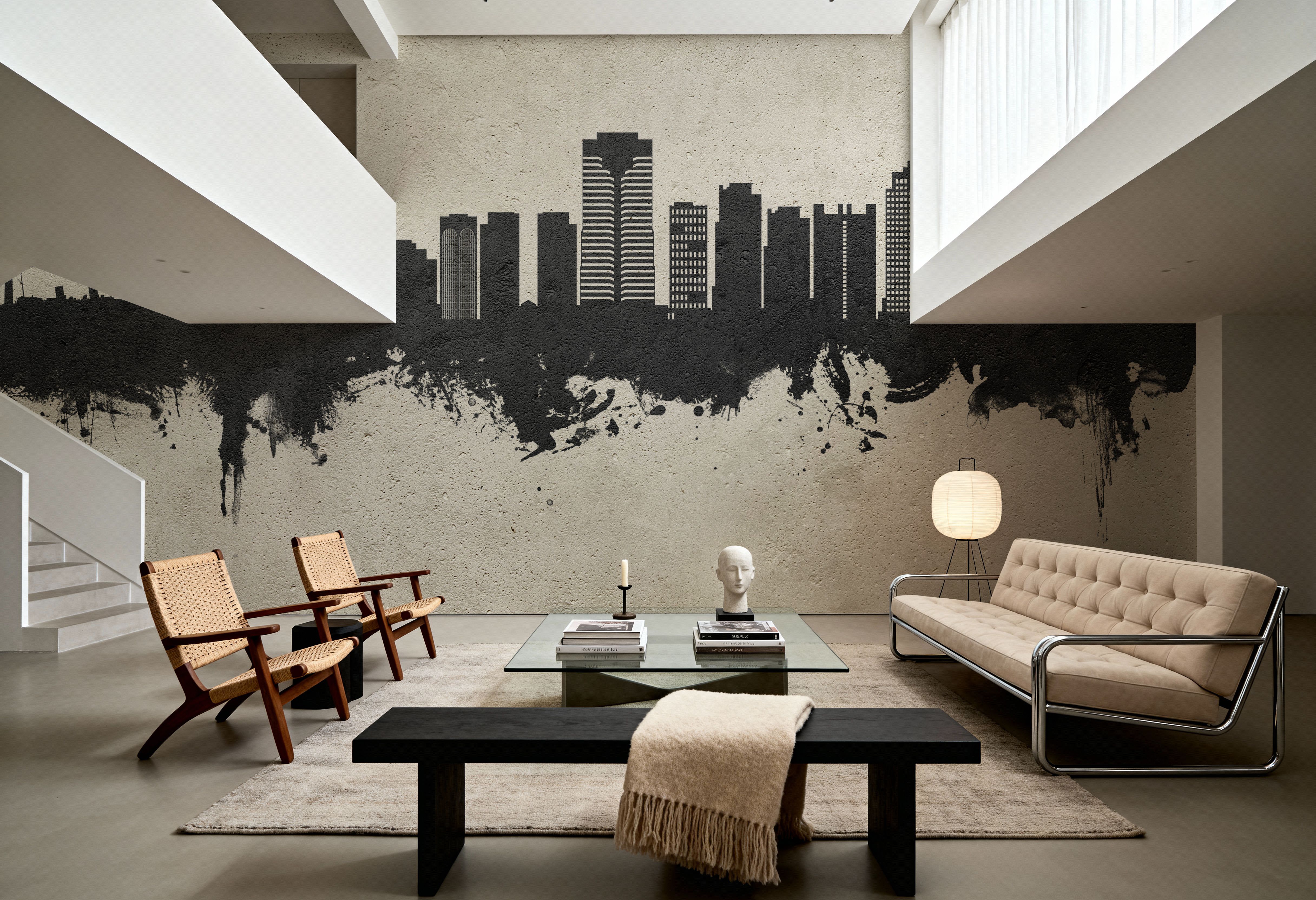 Long Beach California Skyline Concrete
