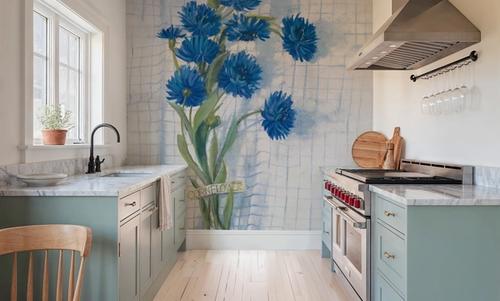 Cornflowers on Linen