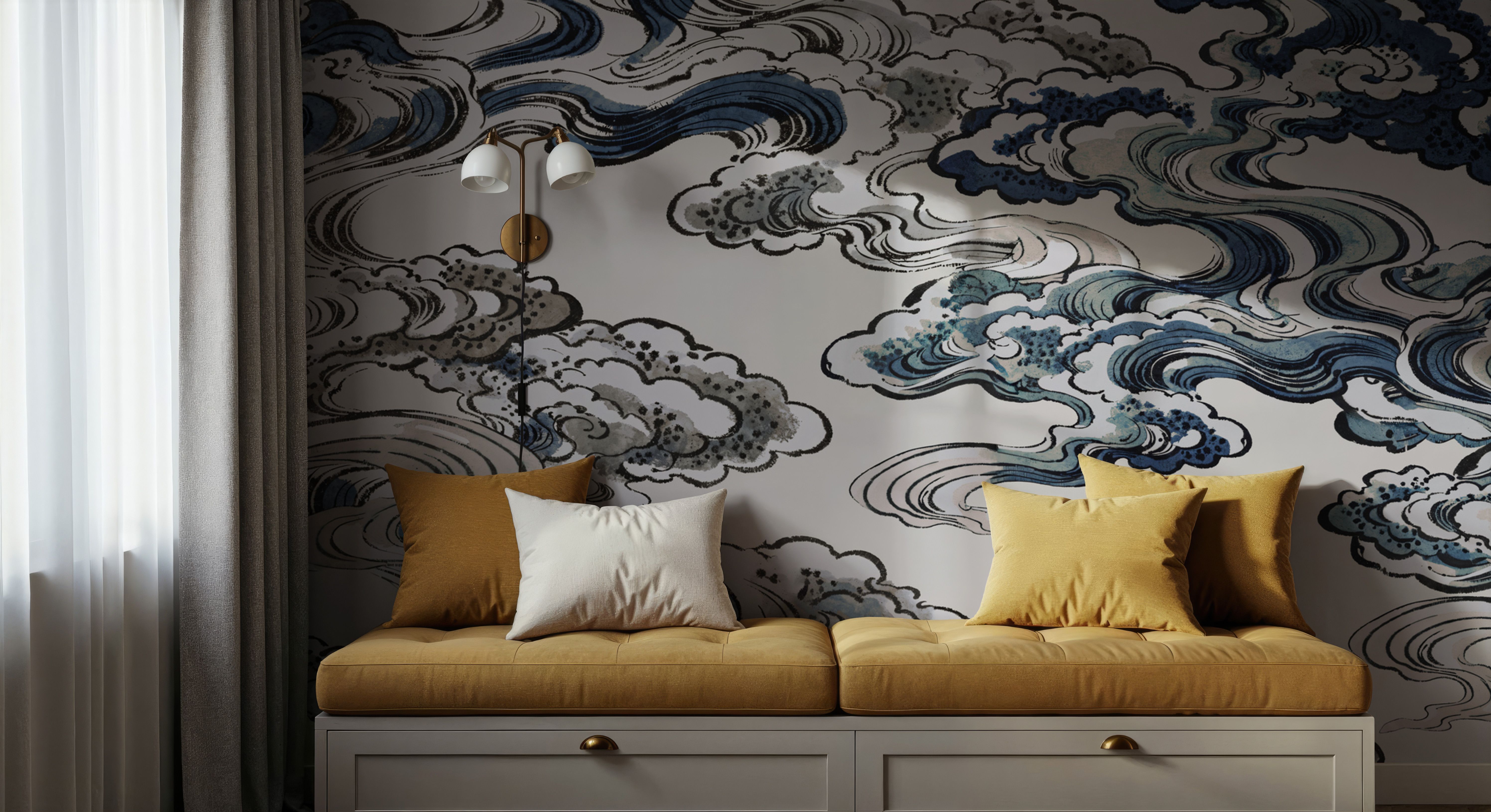 Ukiyo-e Clouds, Blues