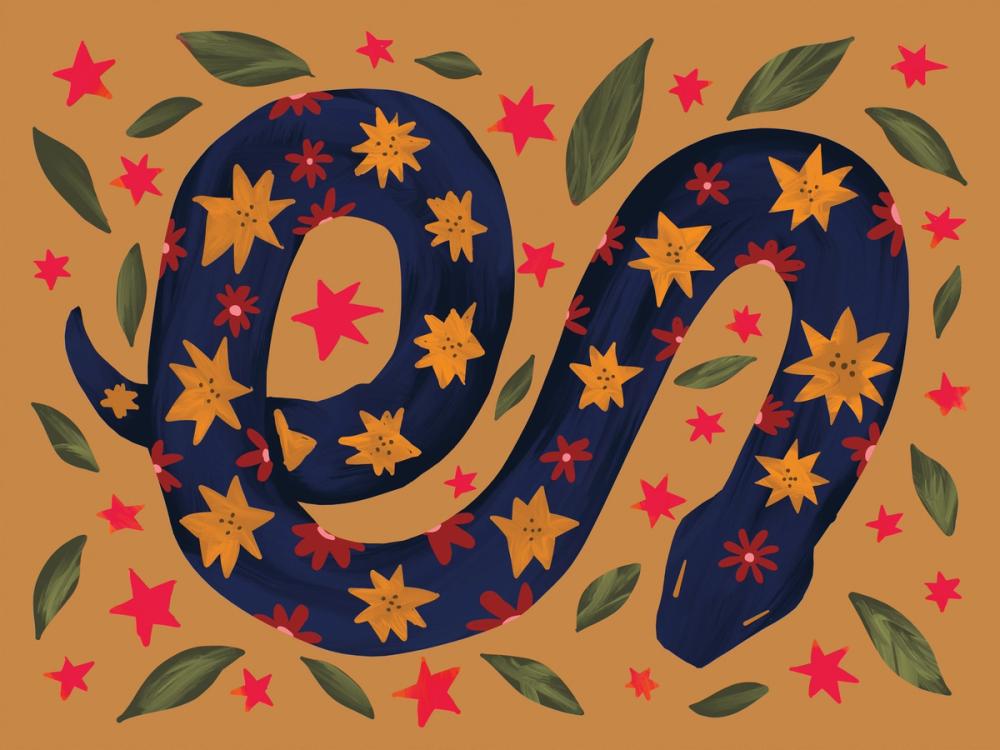 Folk Garden Snake I