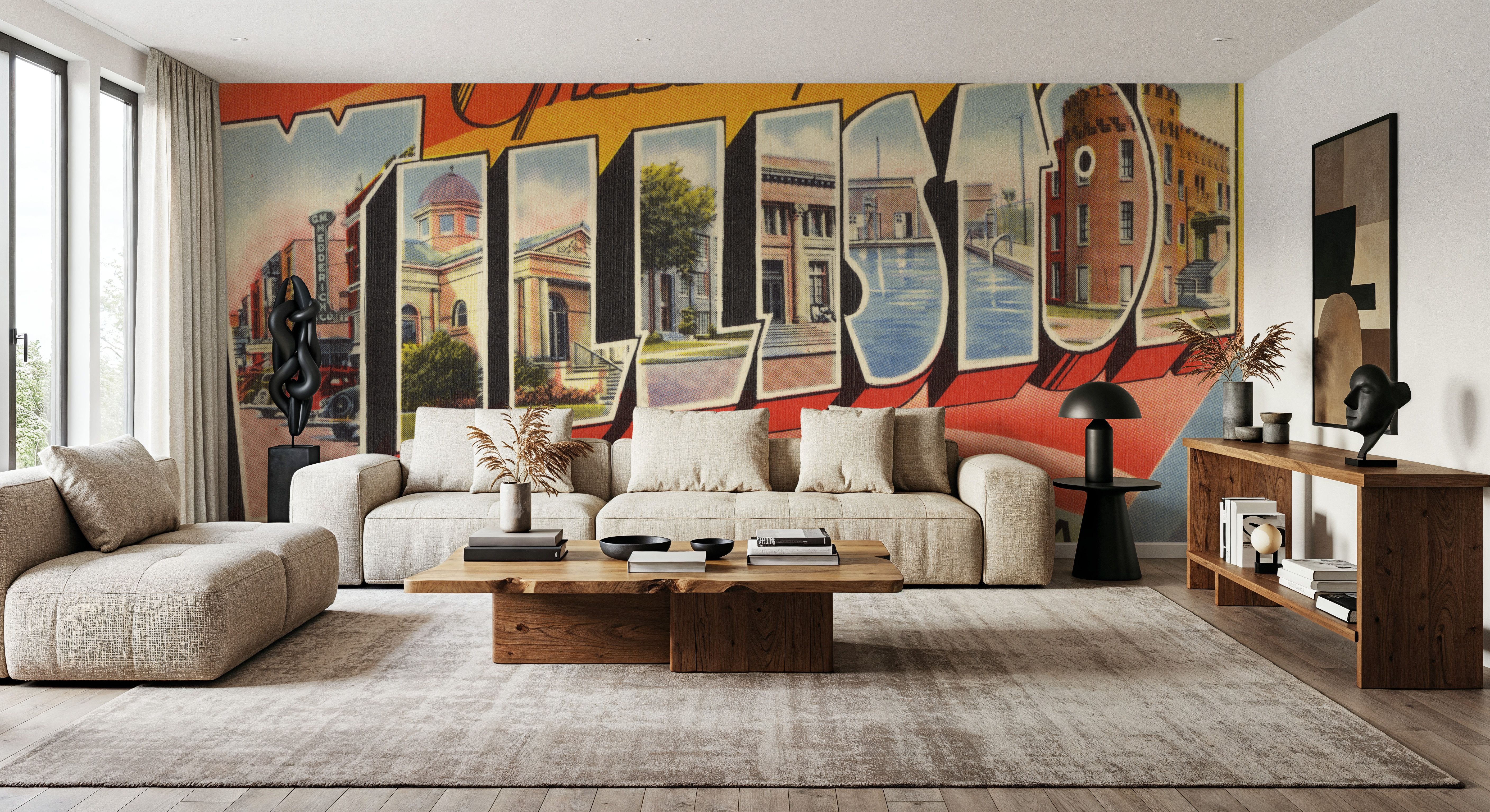 Greetings from Williston - Screenprint Postcard