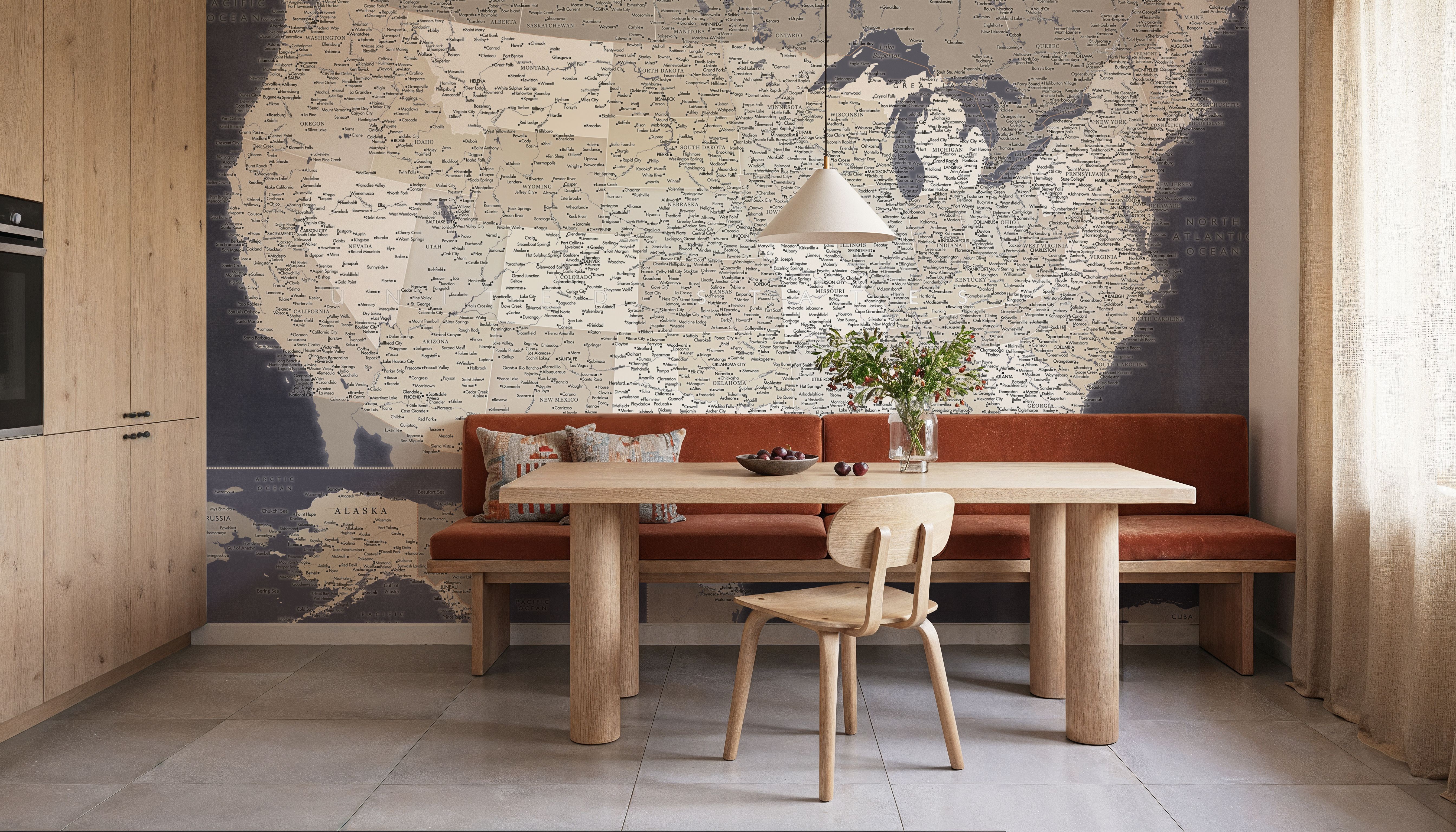 US Map Detailed - Glynn