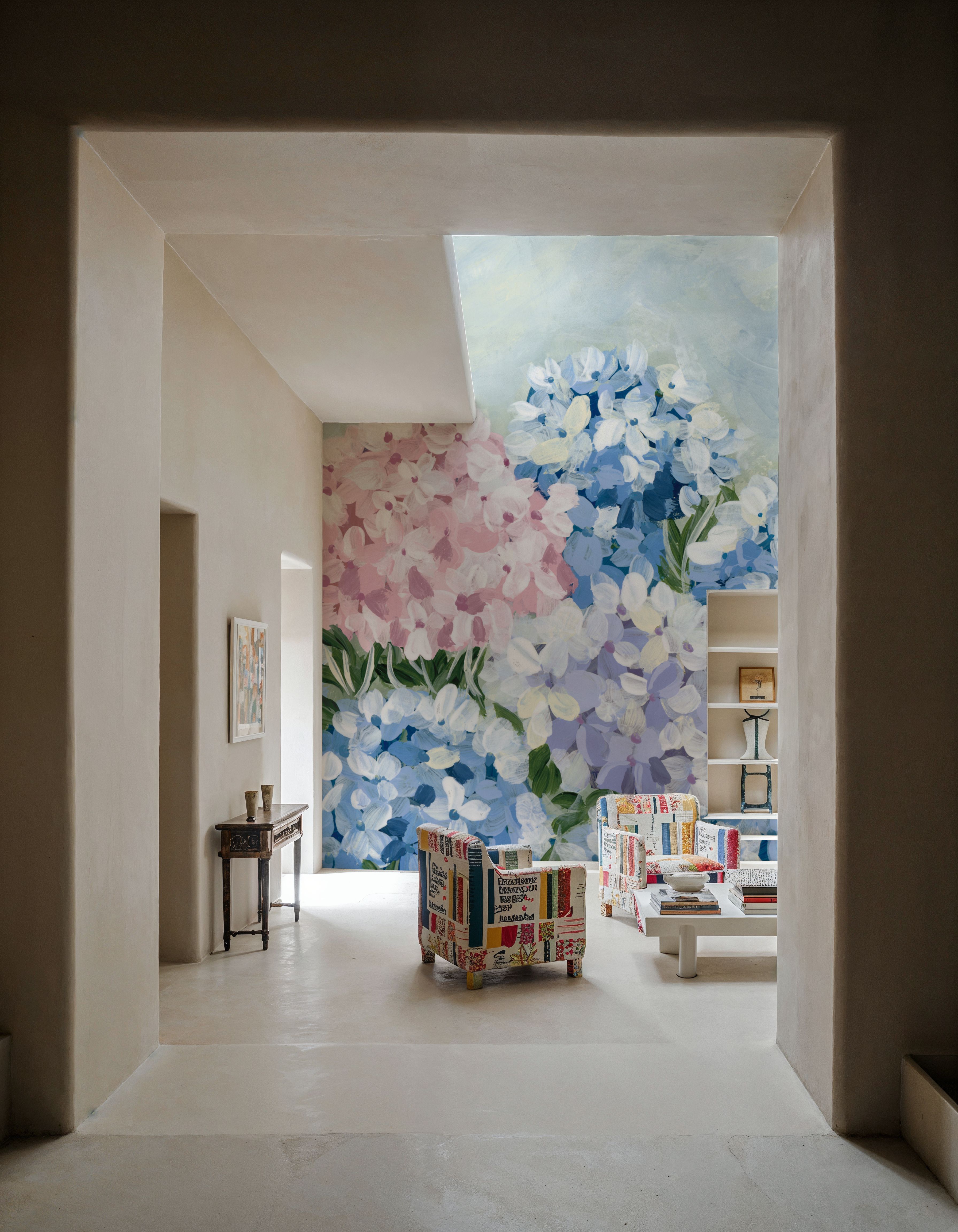 Hydrangea Meadow I Pink