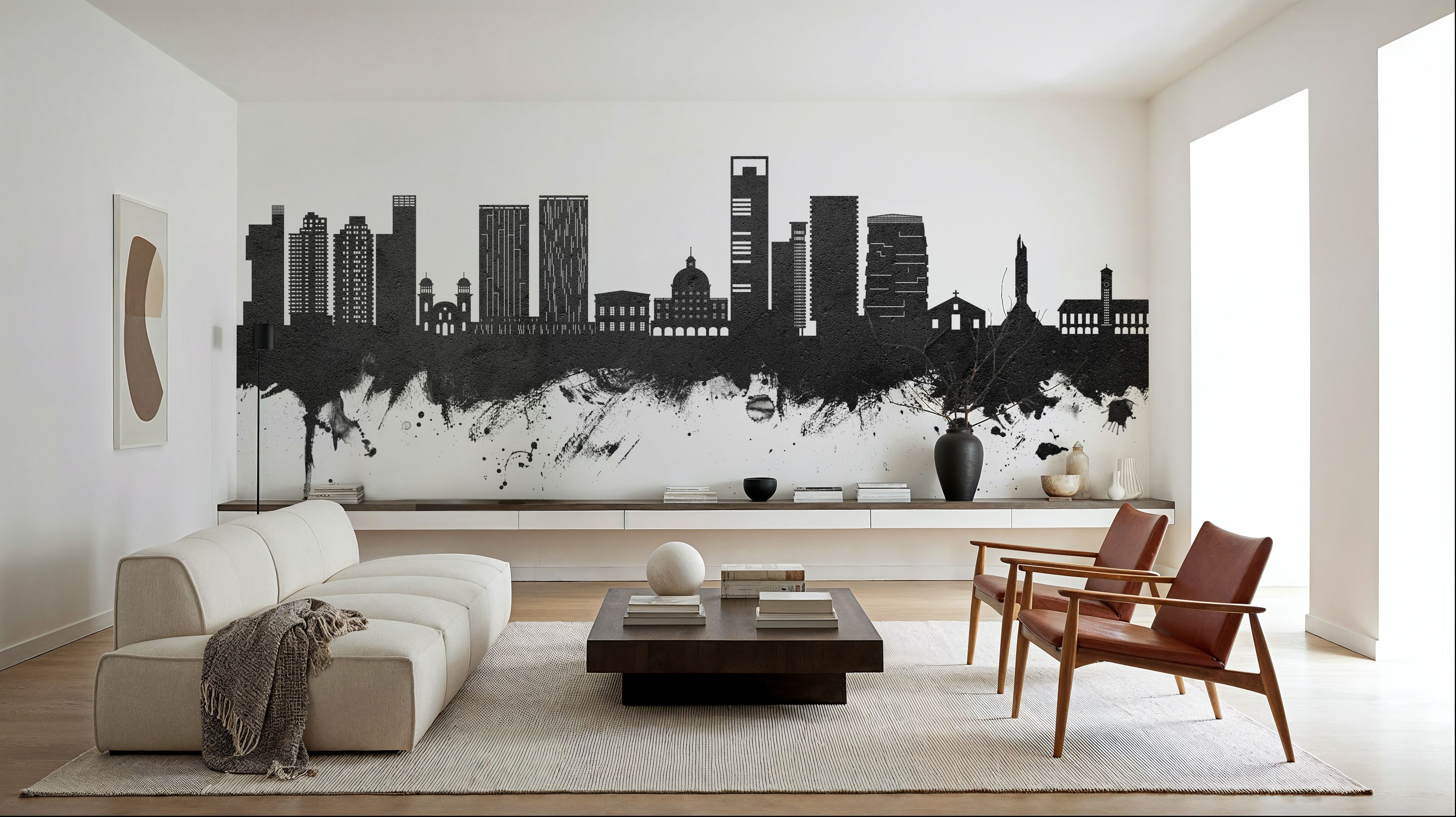 Luanda Skyline Black & White