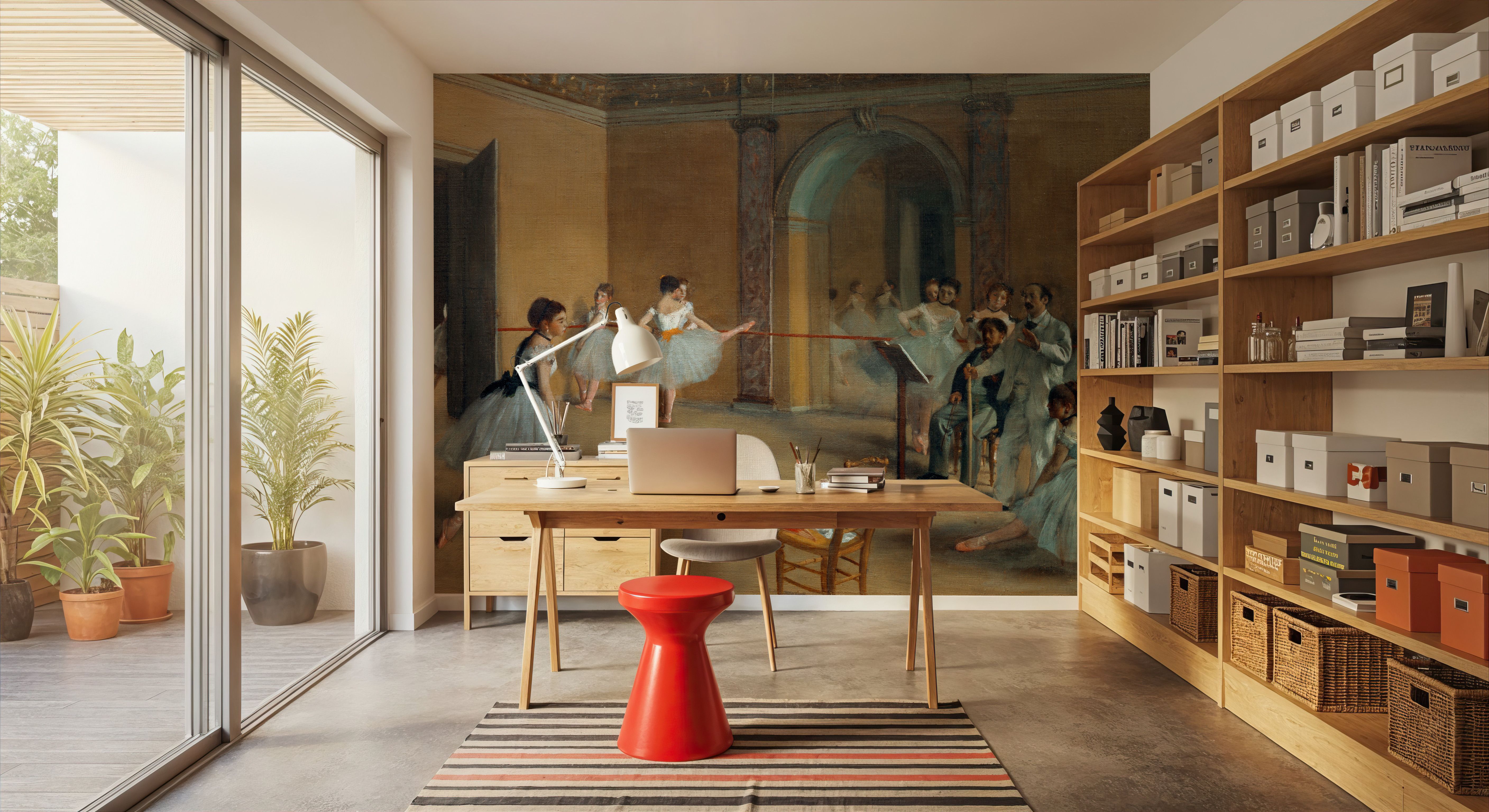 The Dance Foyer at the Opera on the rue Le Peletier