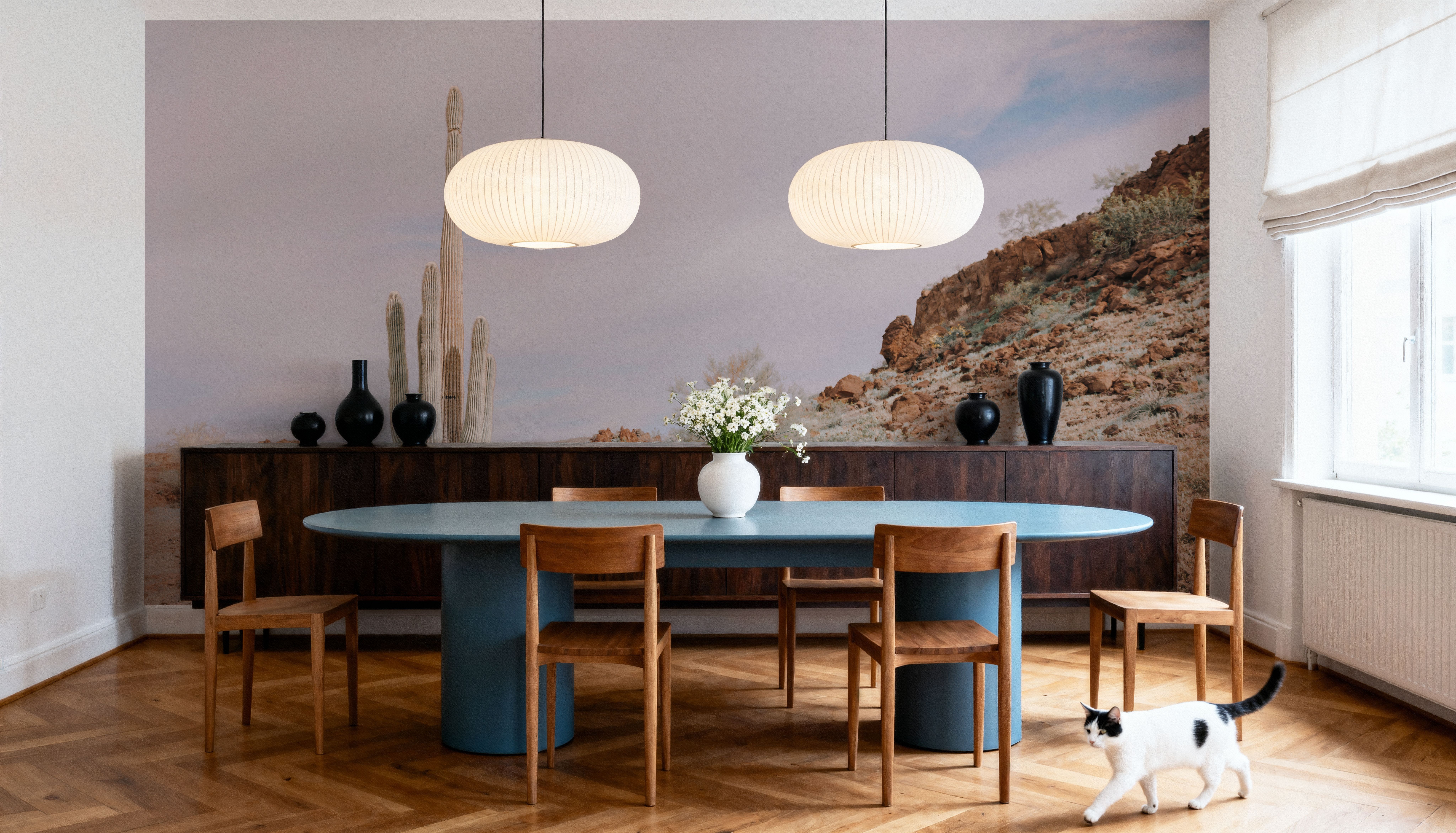 Rugged Slopes, Papel pintado