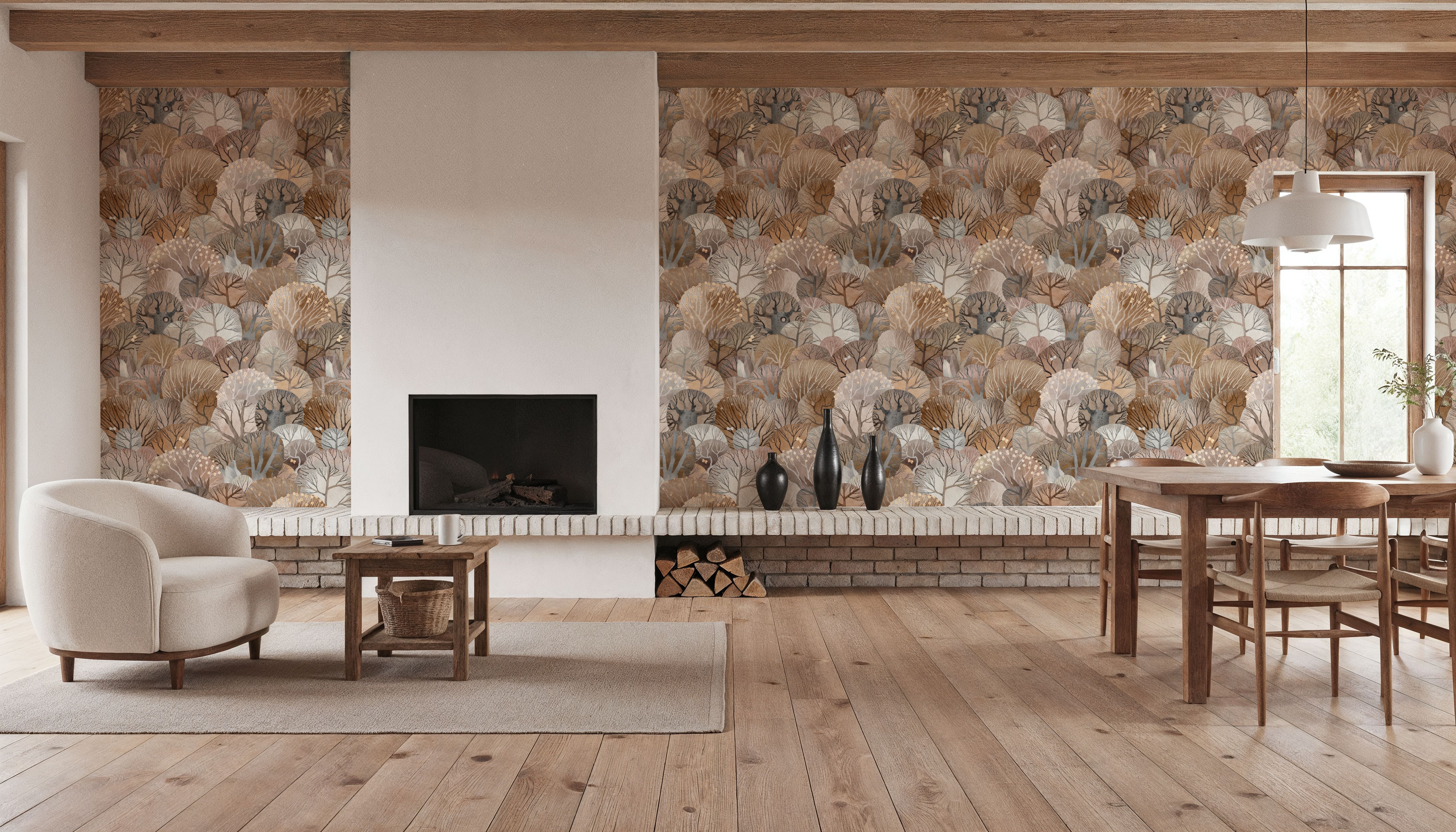 Fantasy Treetops, Beige Earth