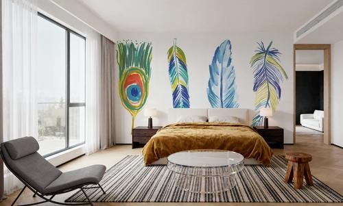 Rainbow Feathers I
