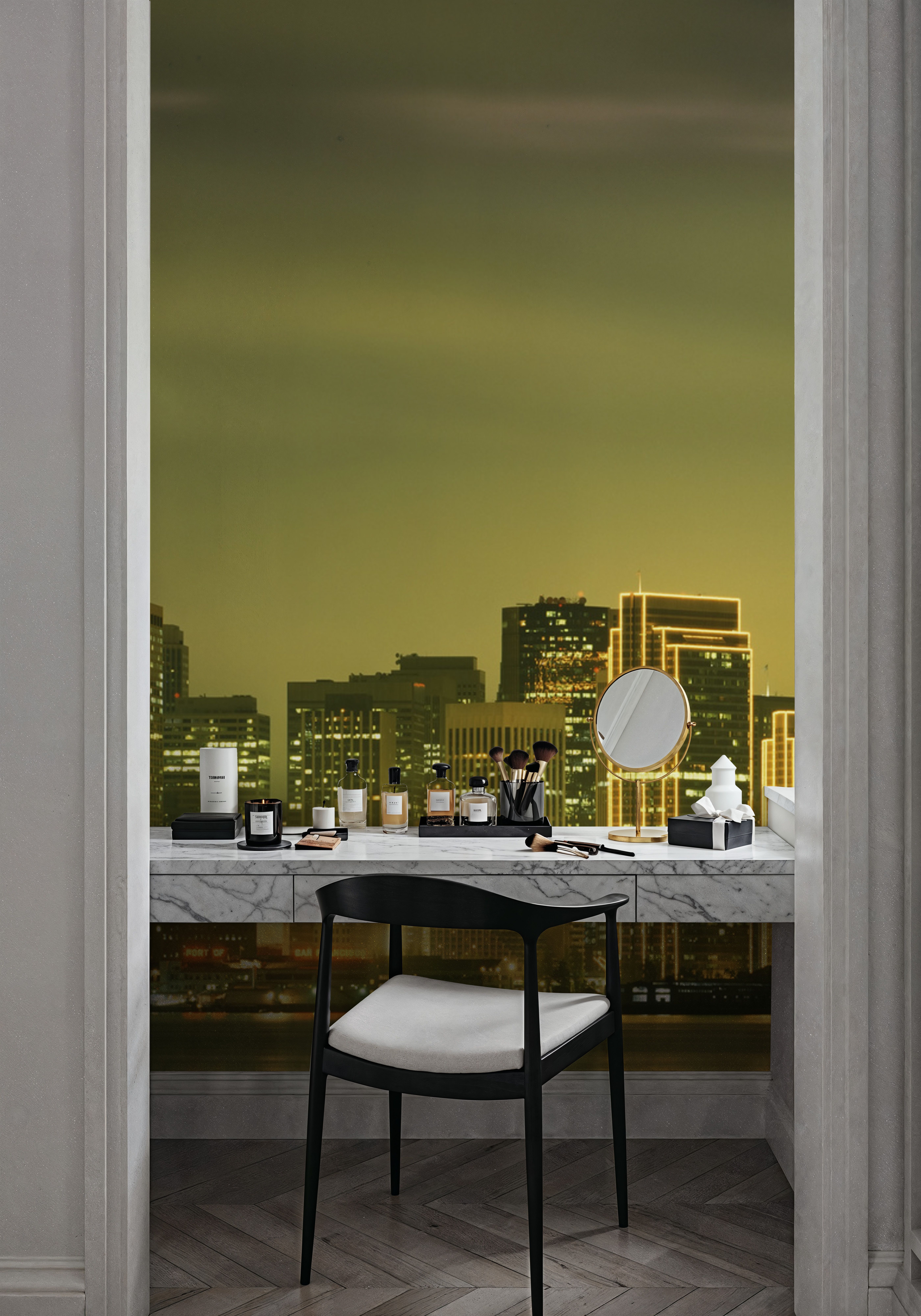 Luminous Pyramid Skyline