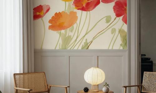 Bright Poppies I