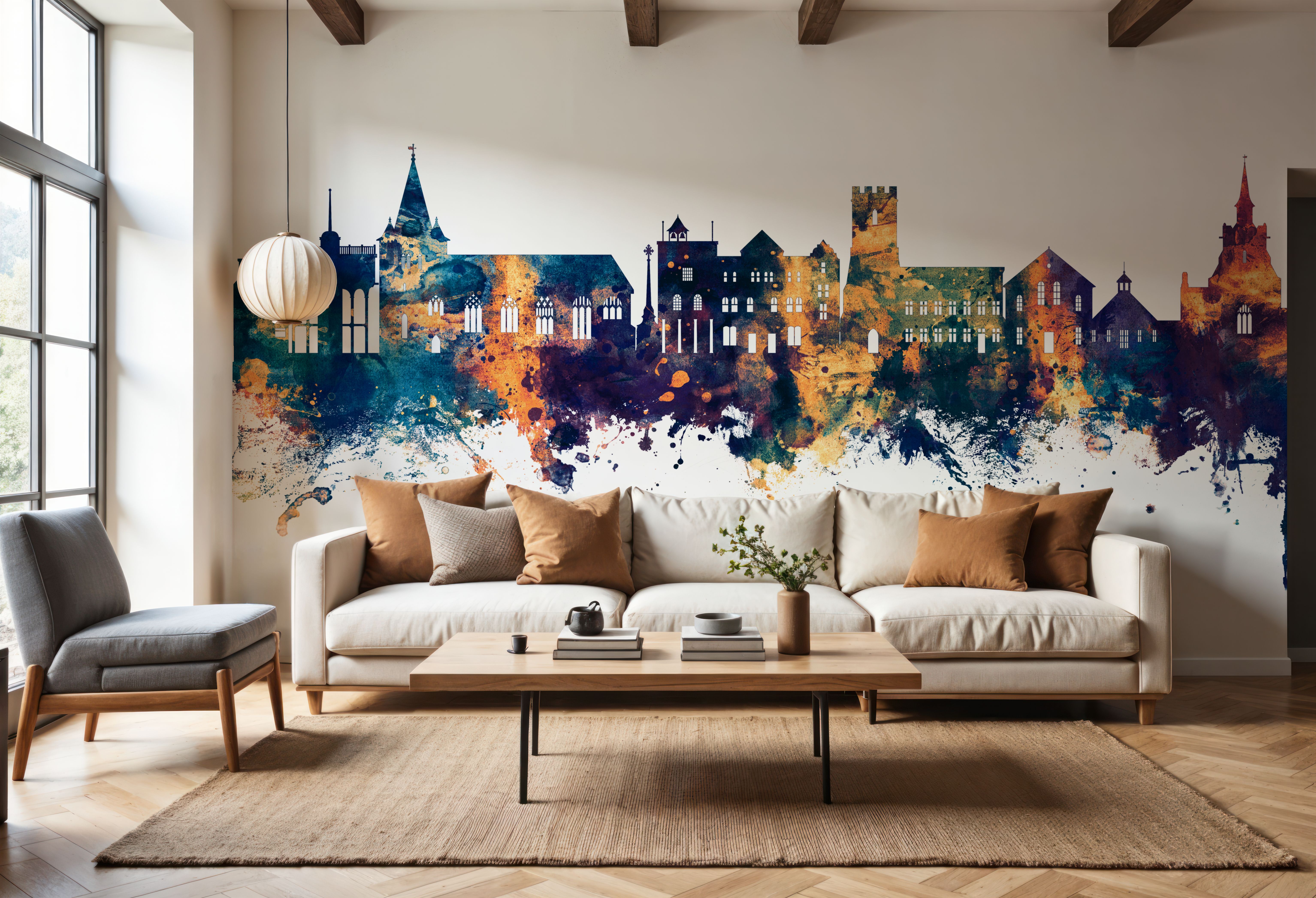 Maldon England Skyline Blue & Bronze