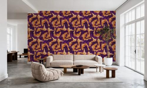 Koi Fish, Purple