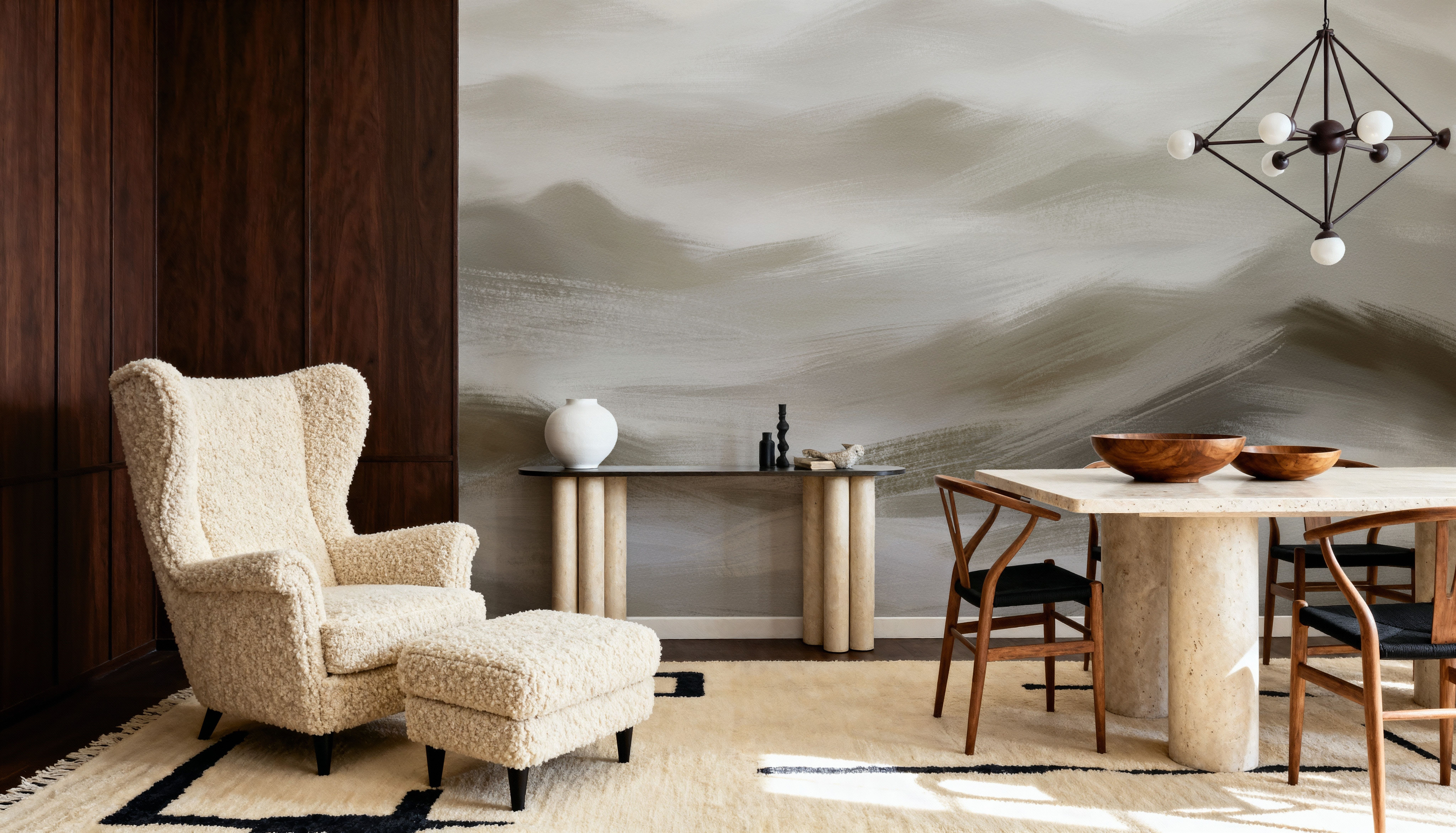 Foggy Mountains, Sepia