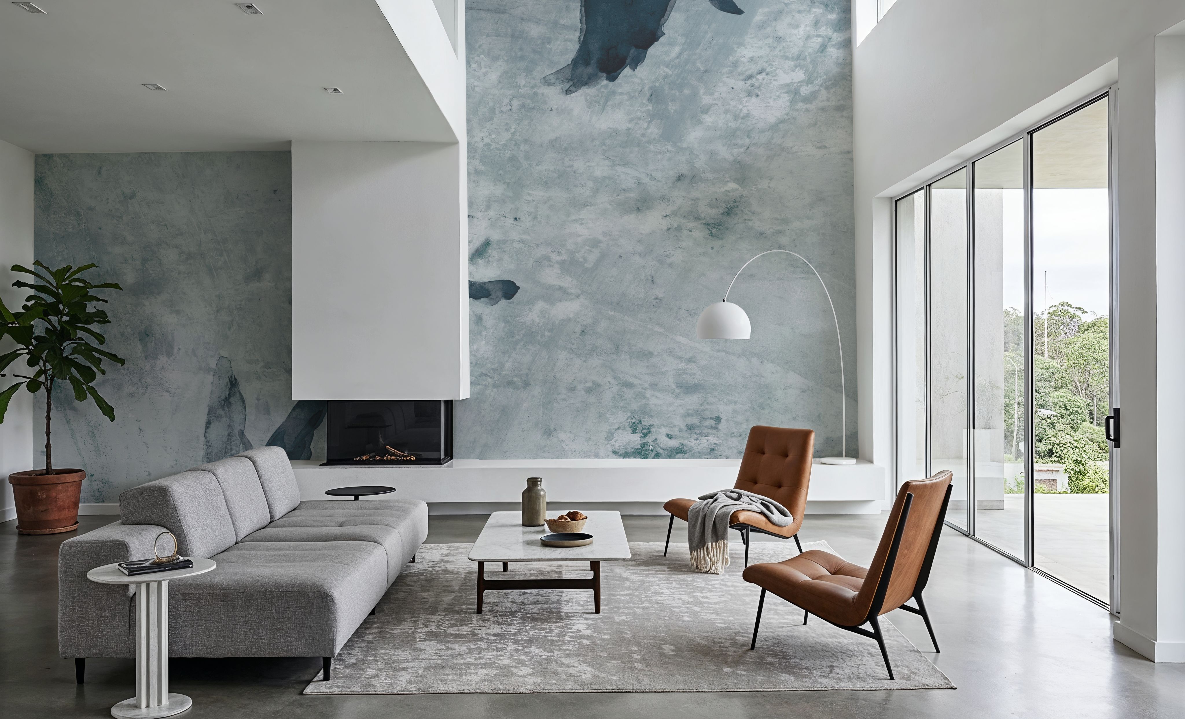 Migration Blue Panel I, Tapet