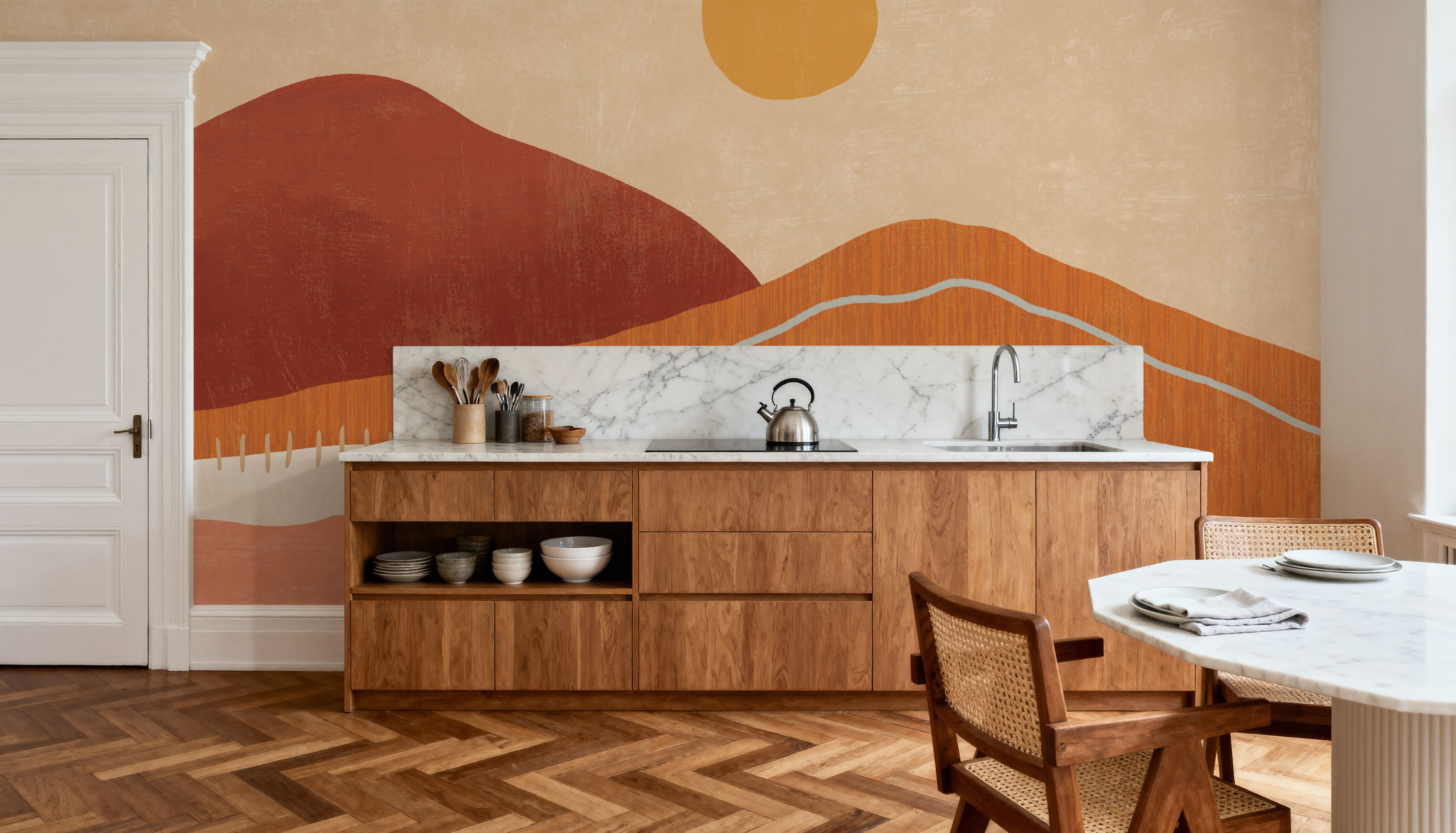 Folk Warmscape, Wallpaper