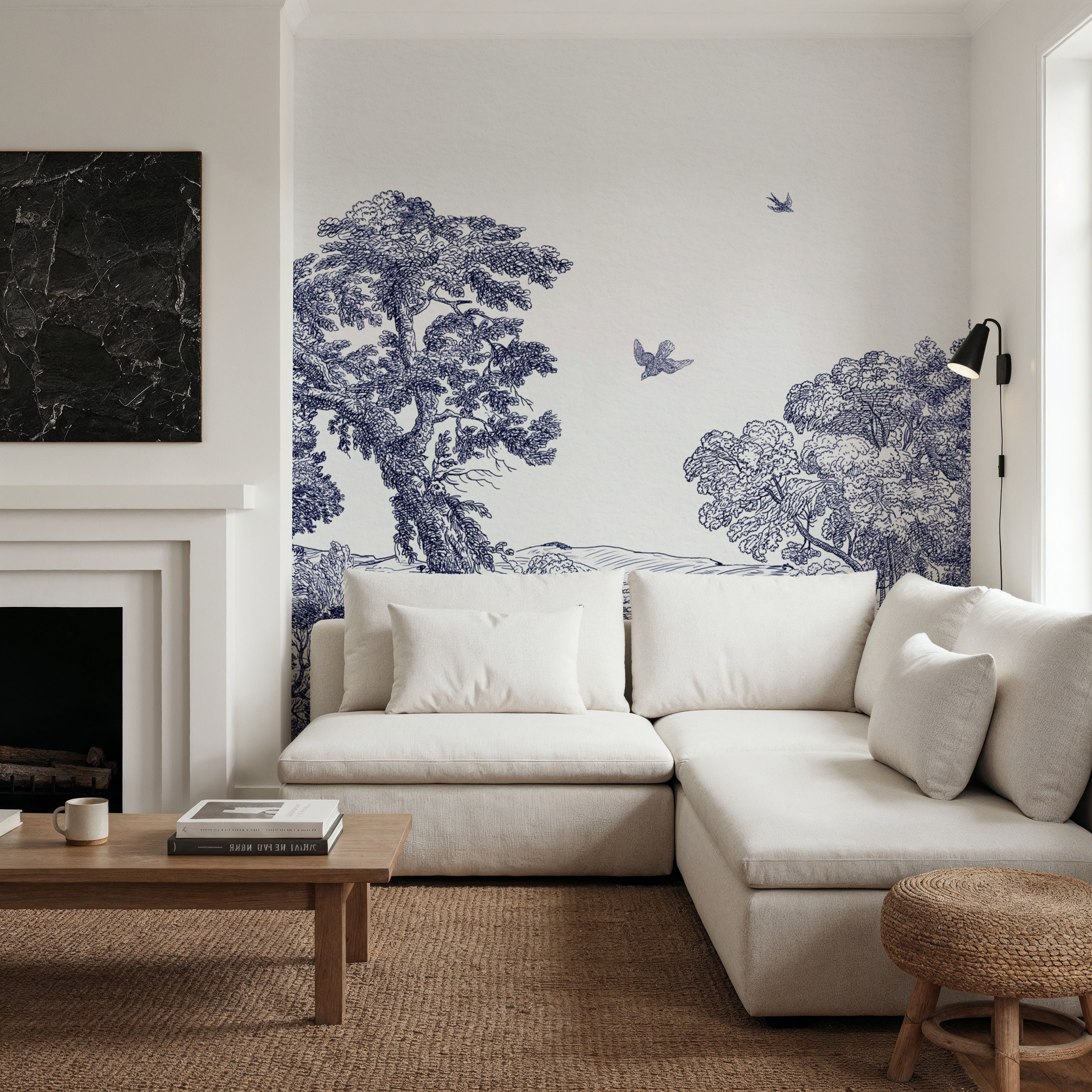 French Landscape, Indigo