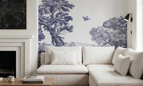 French Landscape, Indigo