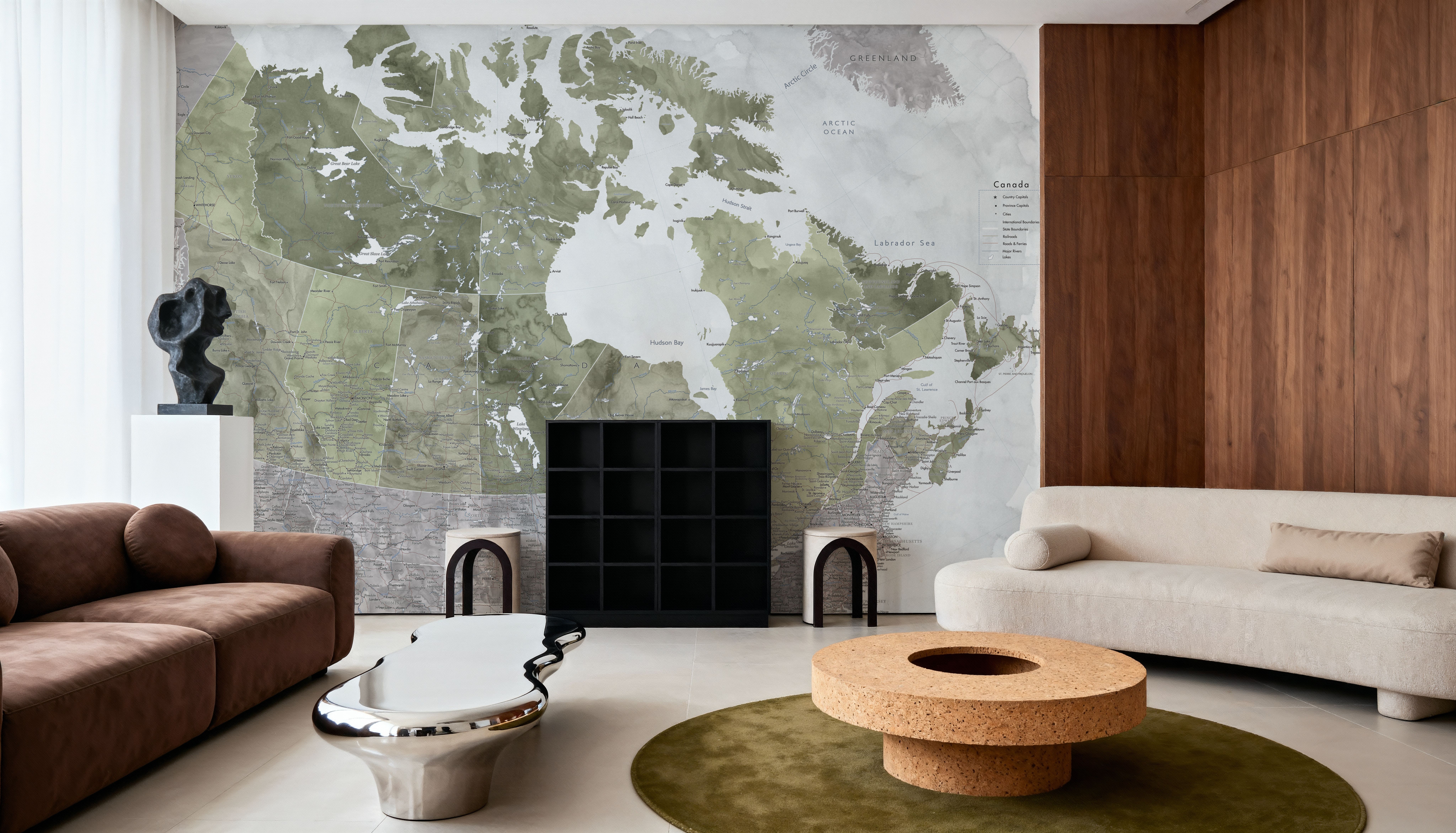 Canada Map Detailed - Helo, Papier peint