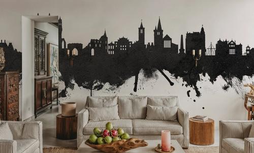 At Andrews Scotland Skyline Black & White