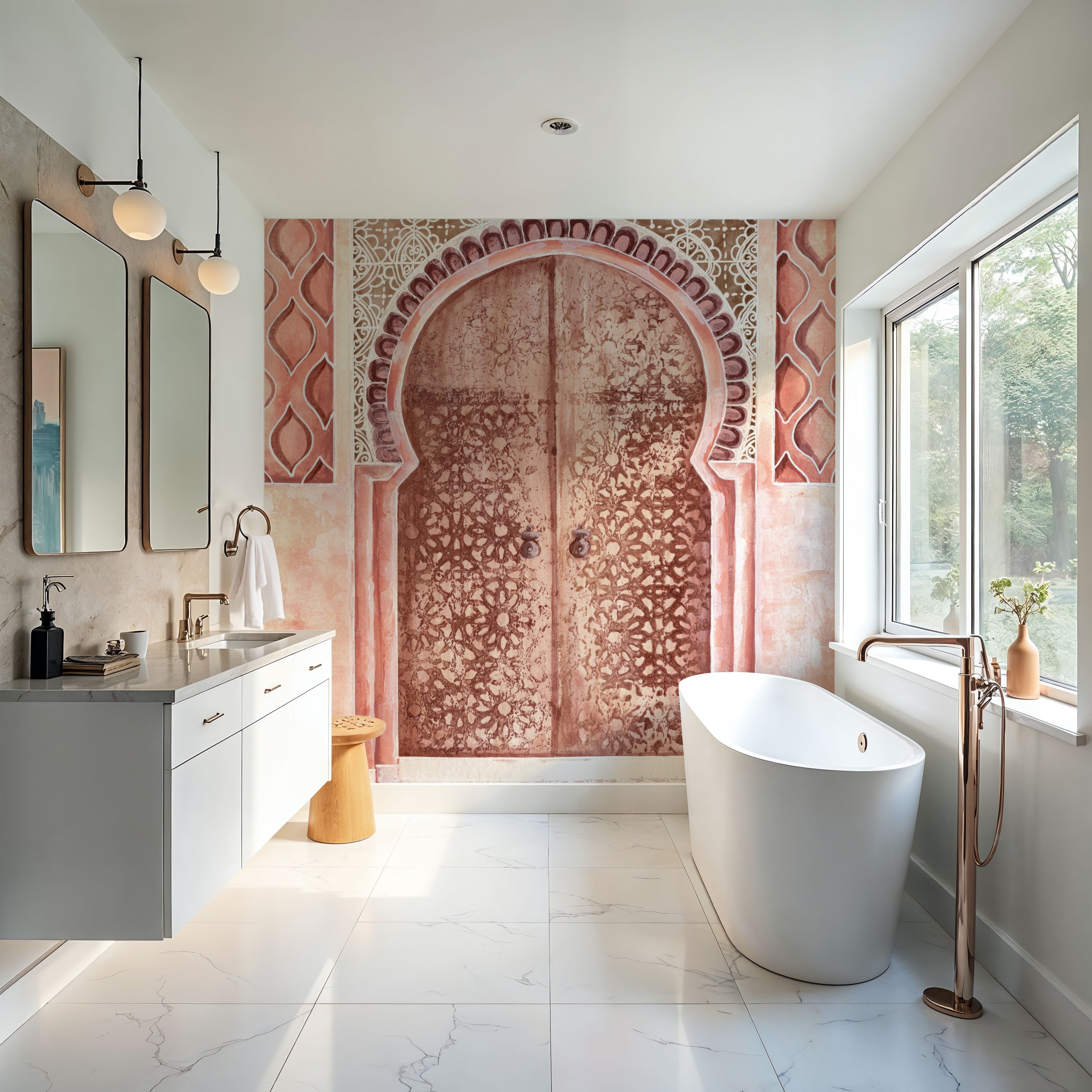 Moroccan Streets Tiled Entrance