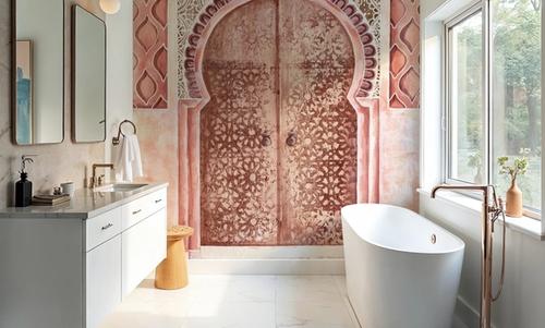 Moroccan Streets Tiled Entrance