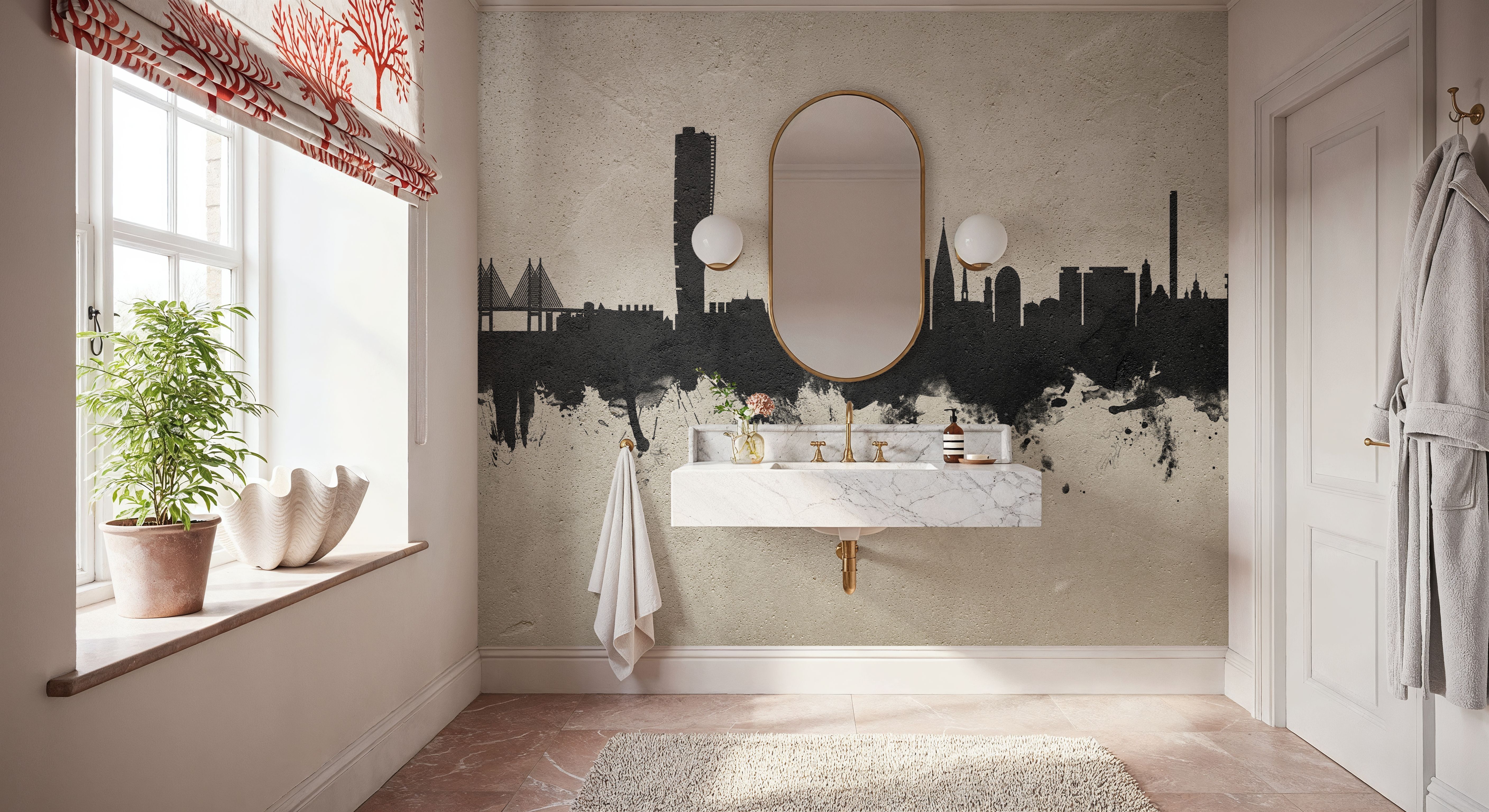 Malmö Sweden Skyline Concrete