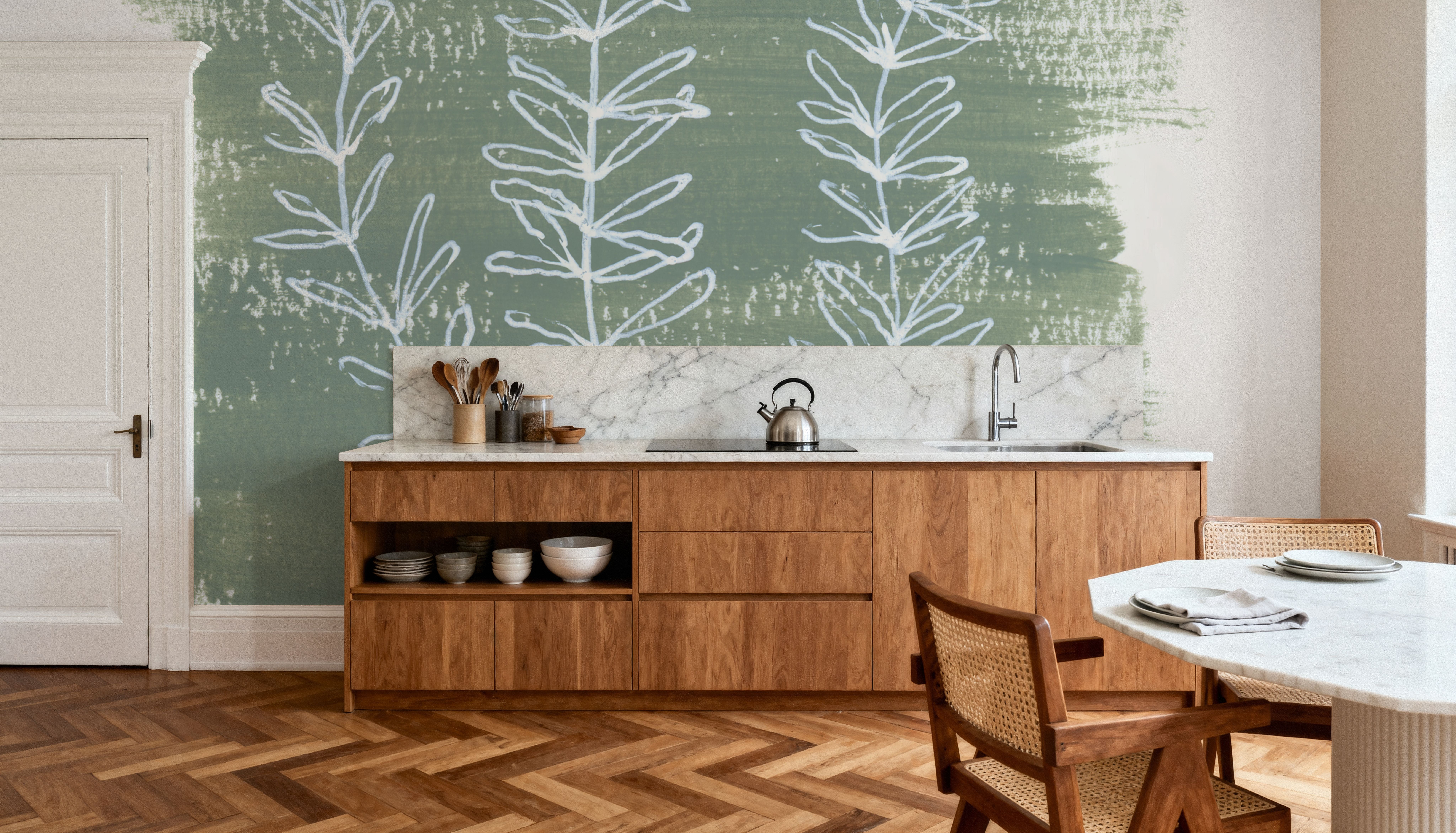 Simple Sprigs of Rosemary, Wallpaper