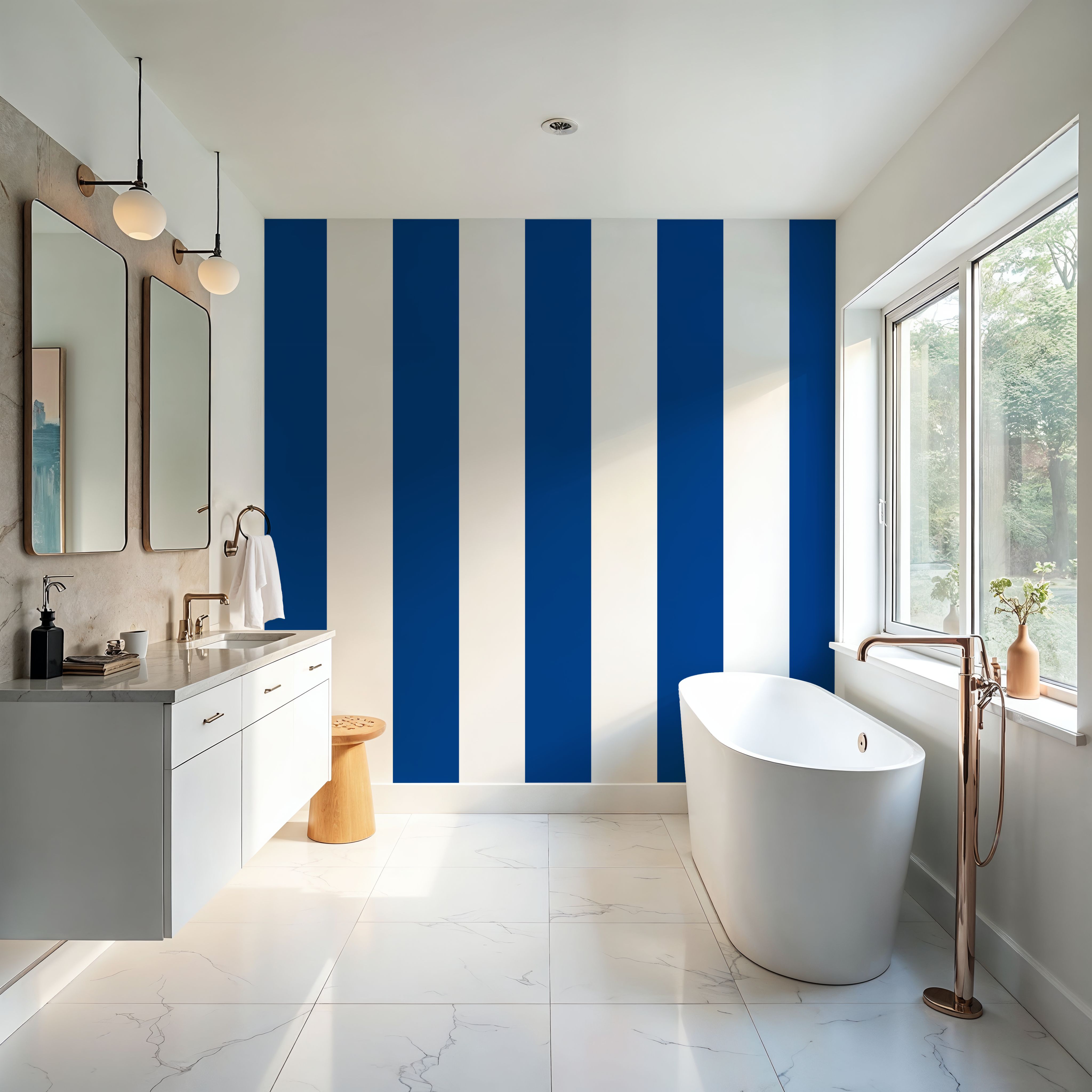 Circus Stripes, Blueberry