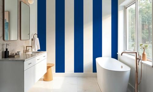 Circus Stripes, Blueberry