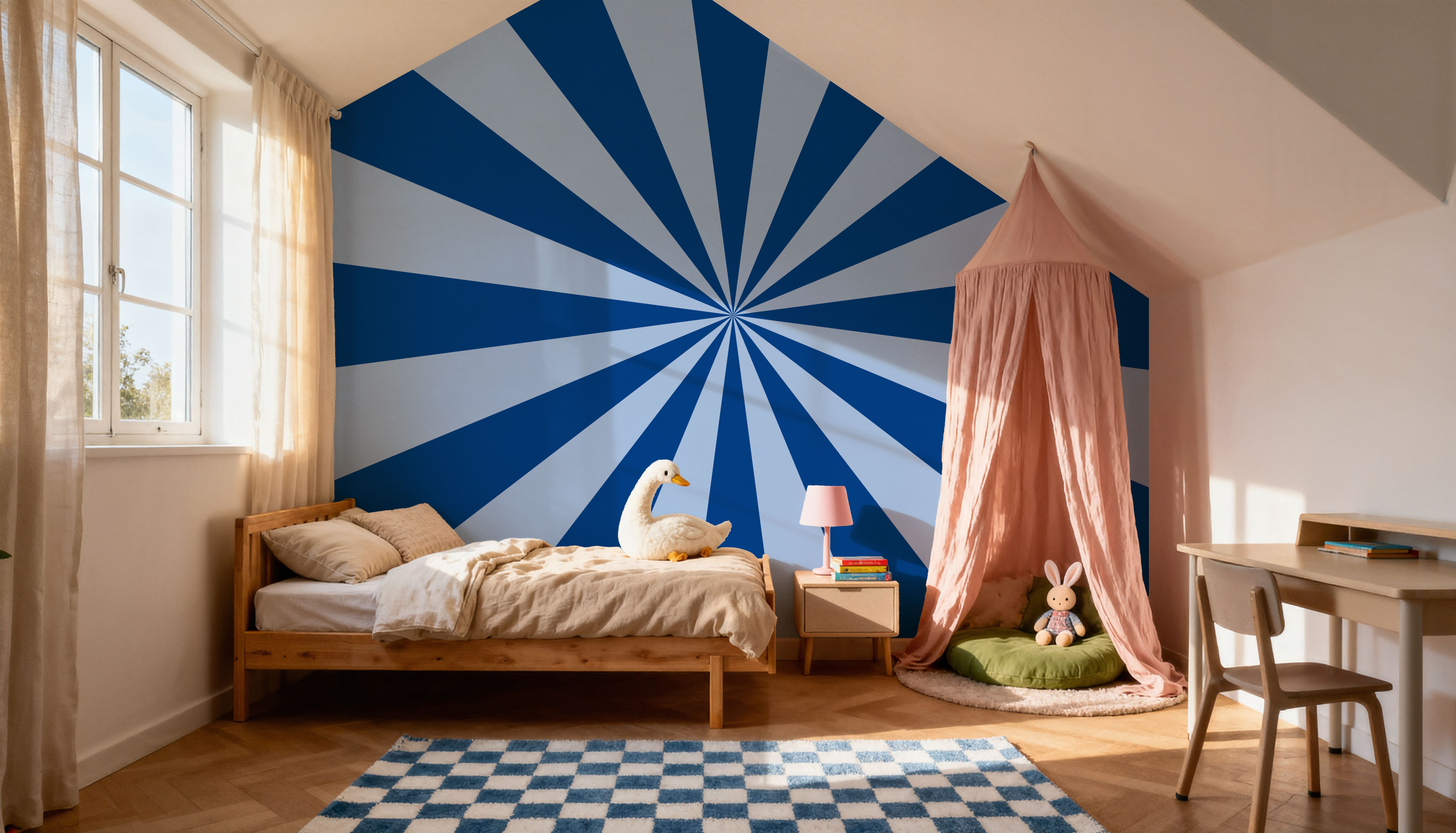 Circus Ceiling, Blue on Blue