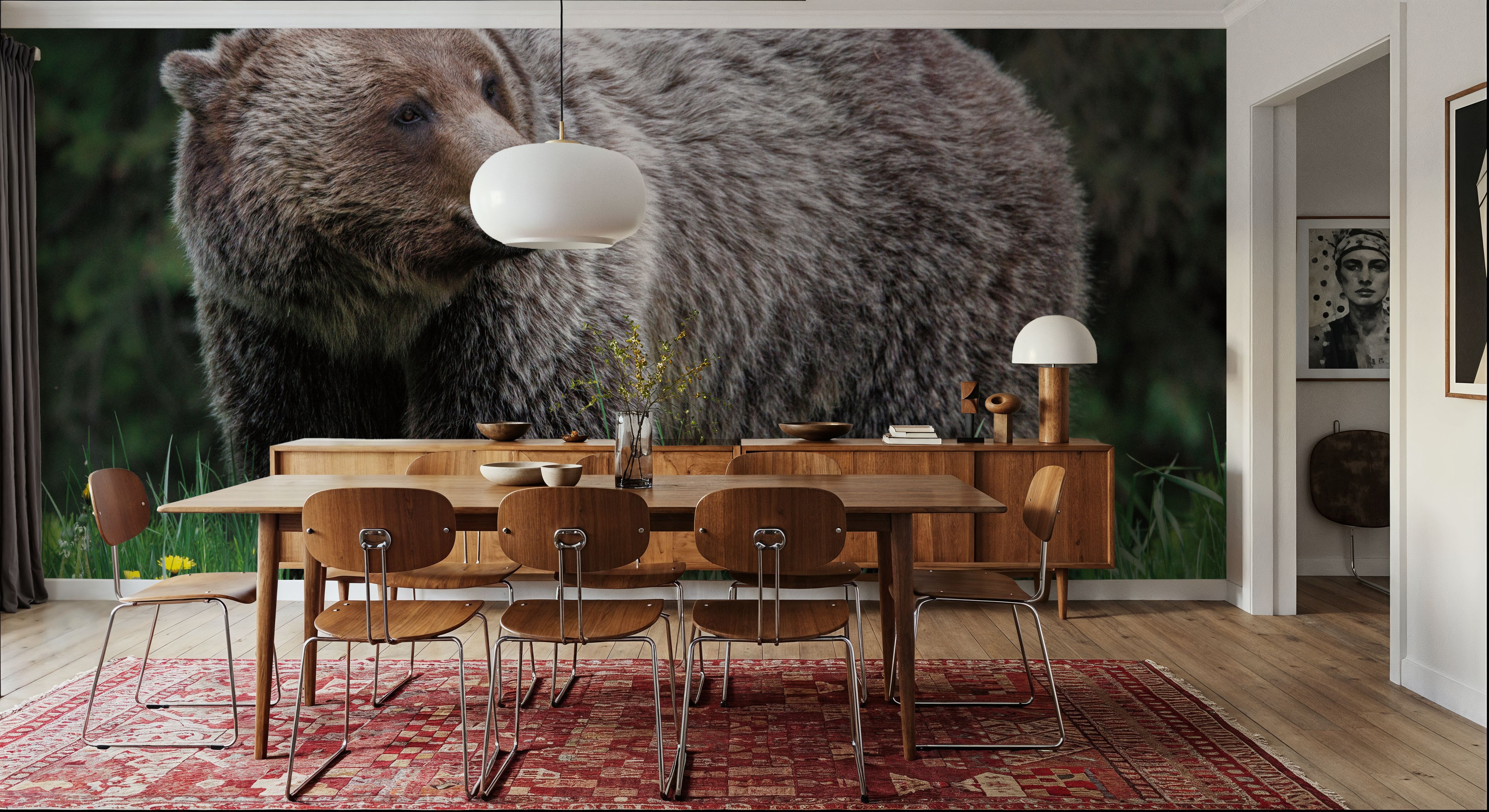 British Columbia Grizzly in a Field