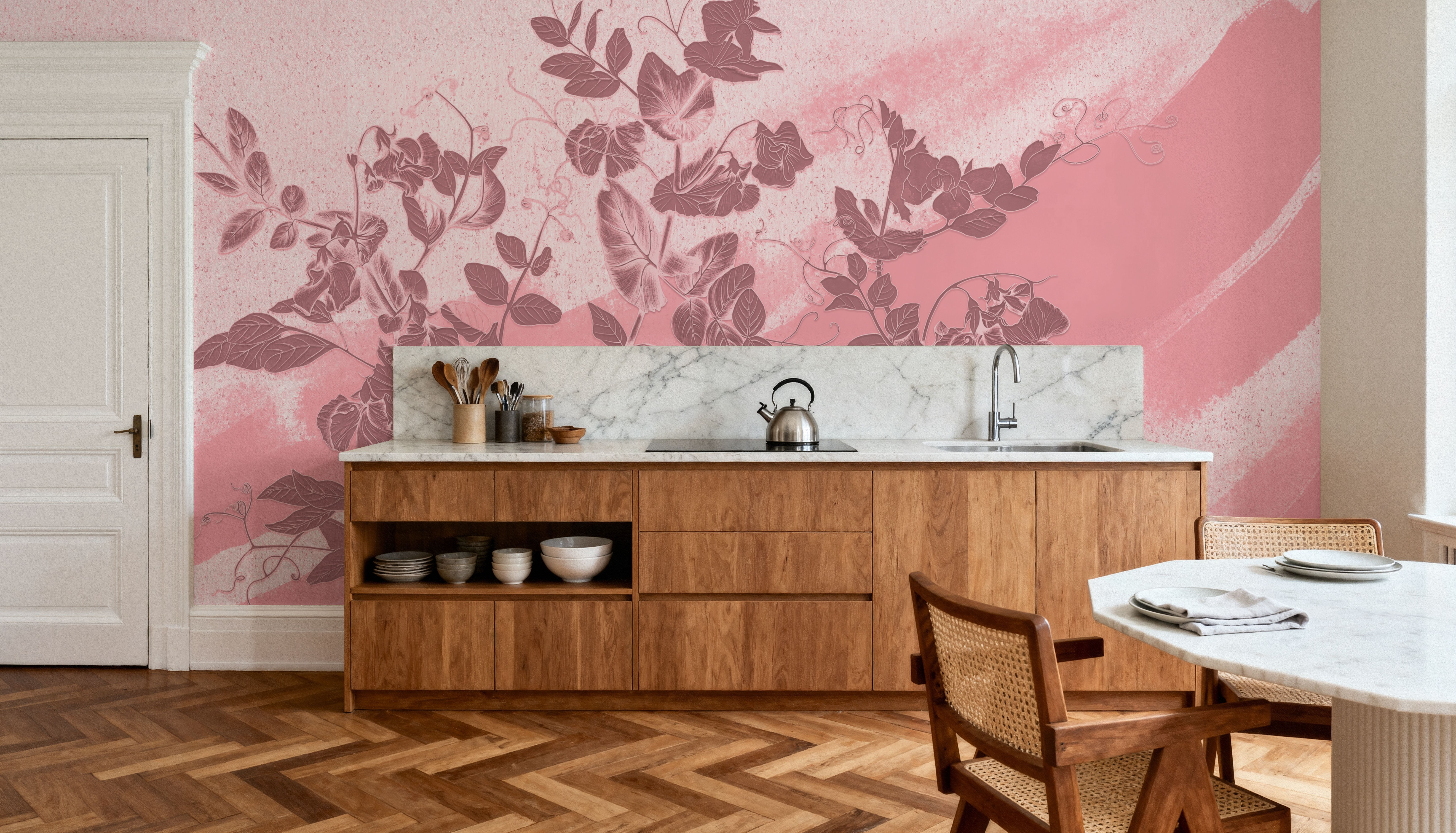 Sweet Peas Stroke Red