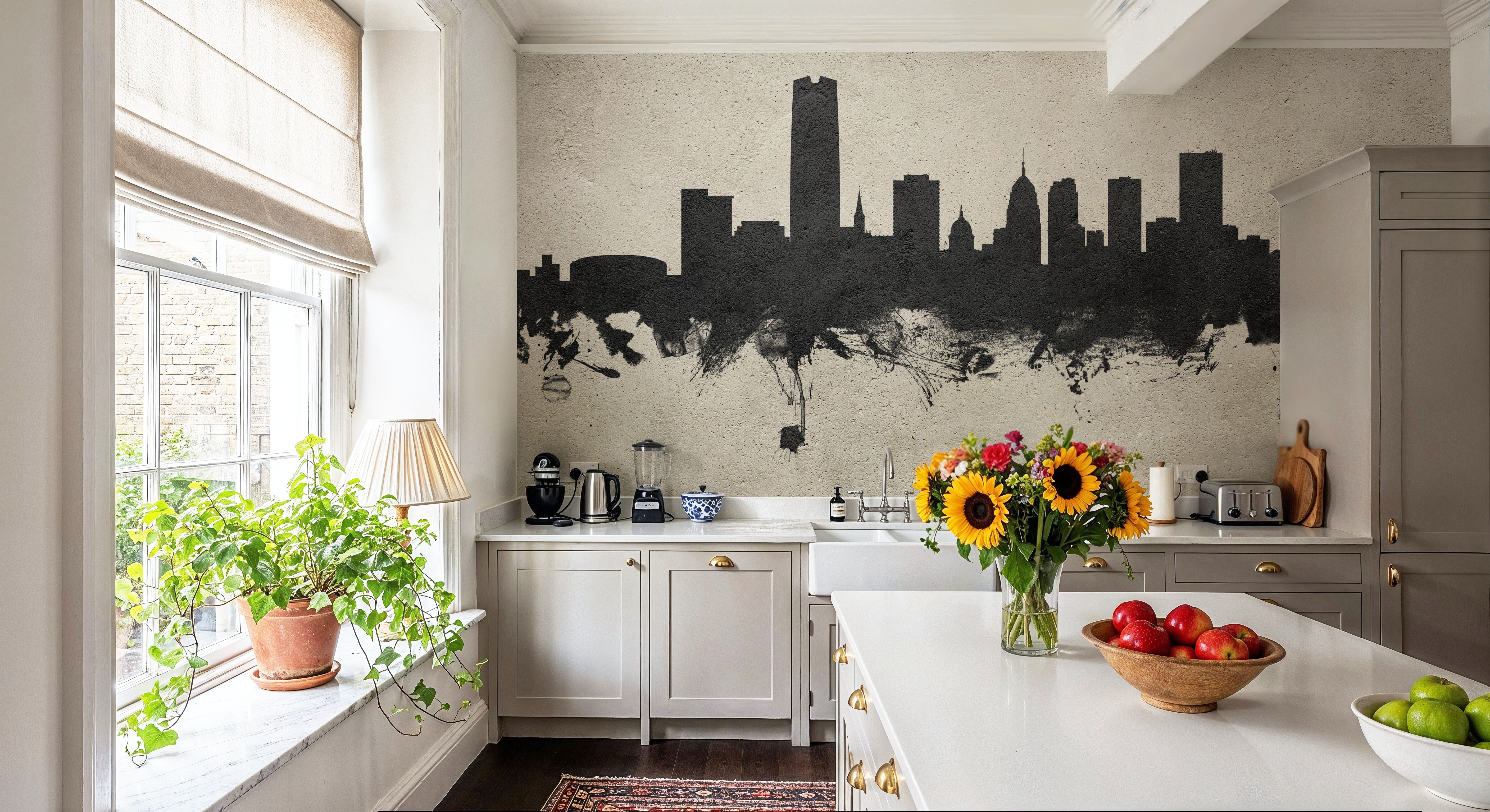 Oklahoma City Skyline Concrete, Wallpaper