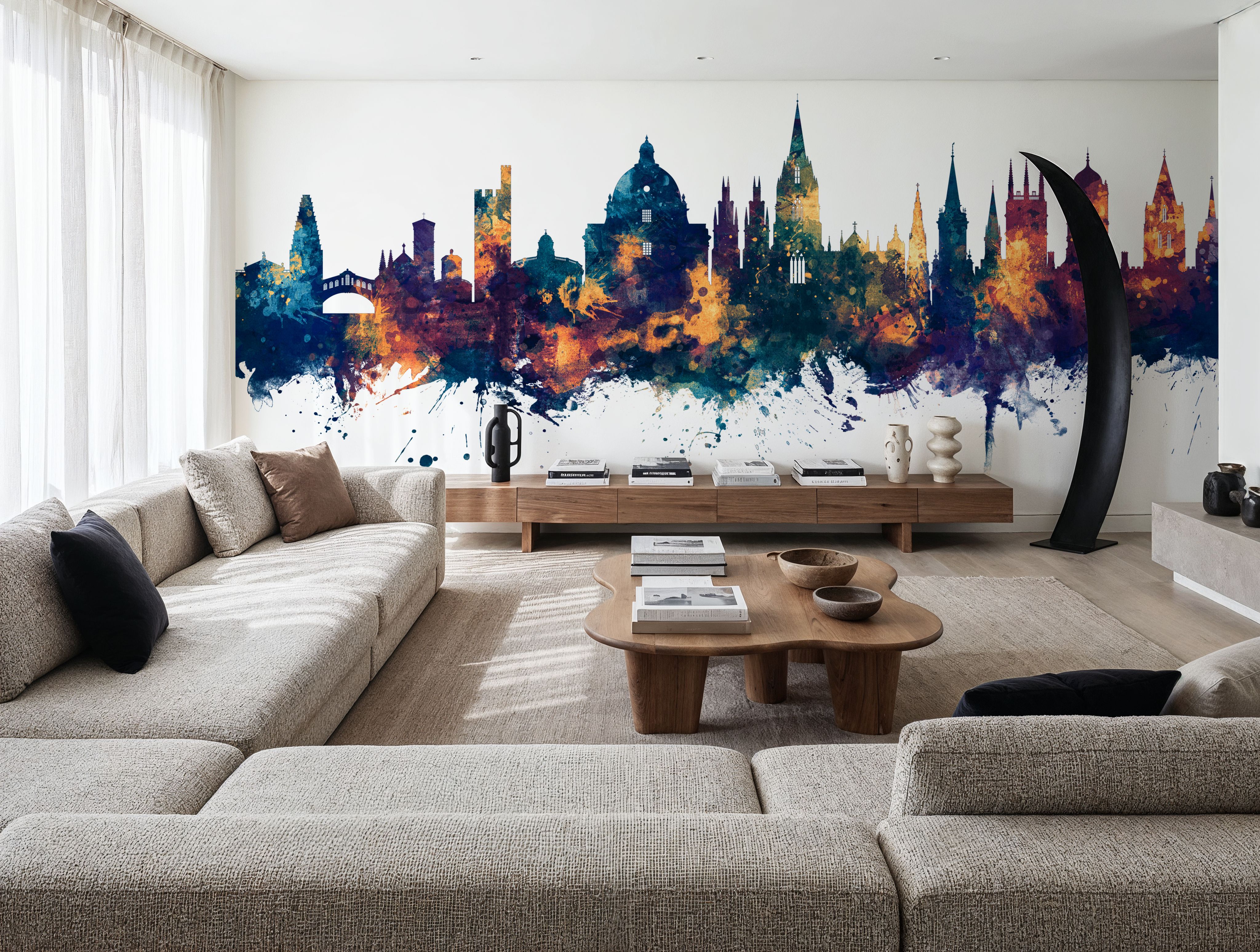 Oxford England Skyline Blue & Bronze