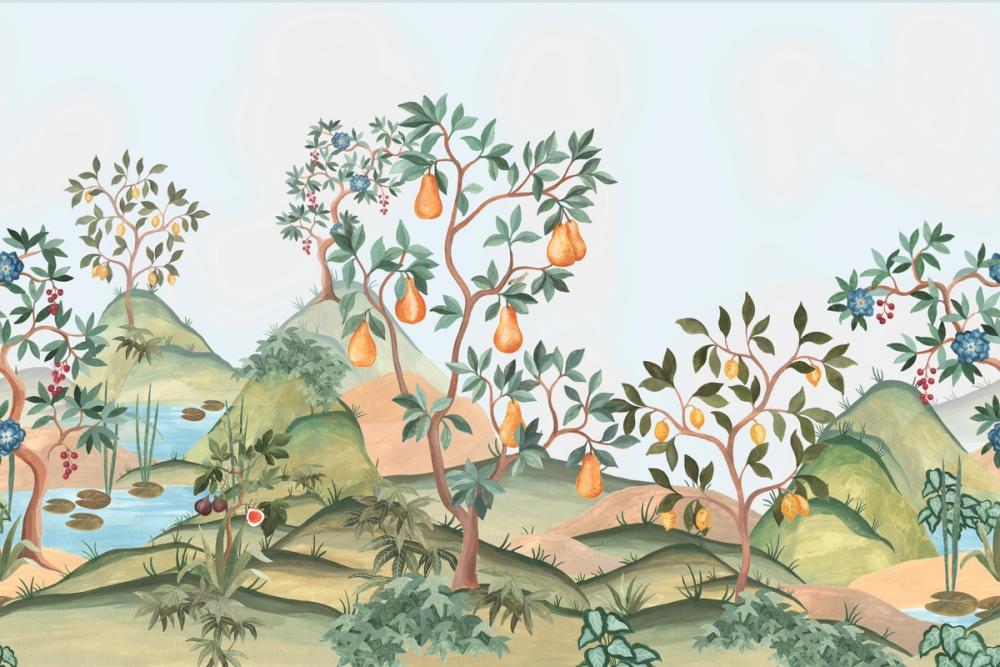 Orchard Reverie (no animals), Sky Blue